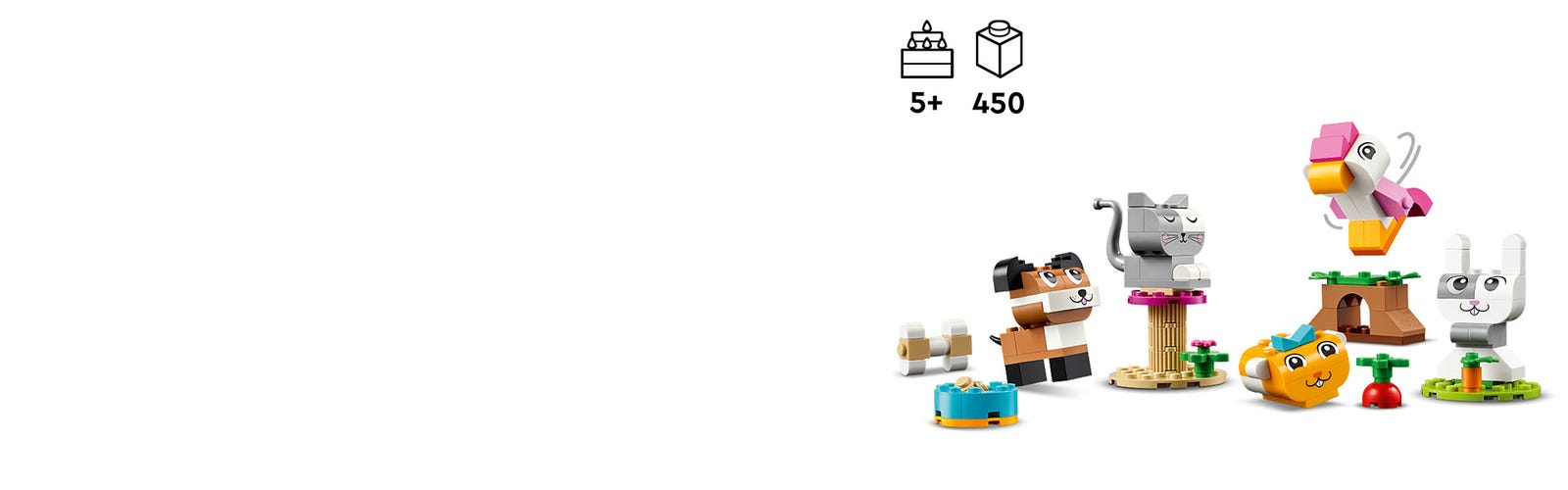 LEGO Classic 11034 Animali Domestici Creativi, Giocattolo per Bambini di 5+  Anni per Costruire Cane, Gatto e Altri Animali - LEGO - LEGO Classic -  Animali - Giocattoli
