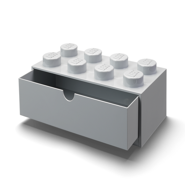 Lego Wooden Collection Storage Box Brick 8 - Brown