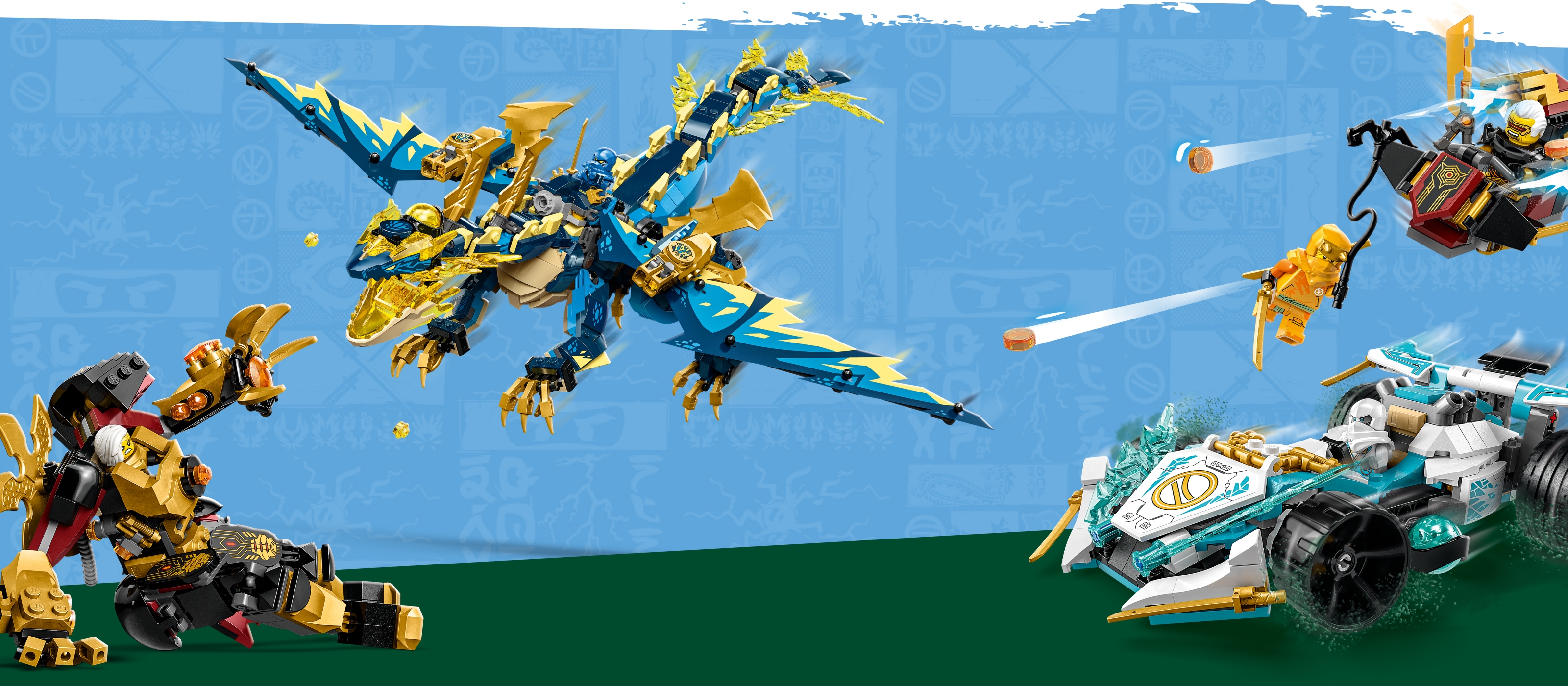 Ninjago best sale blue dragon