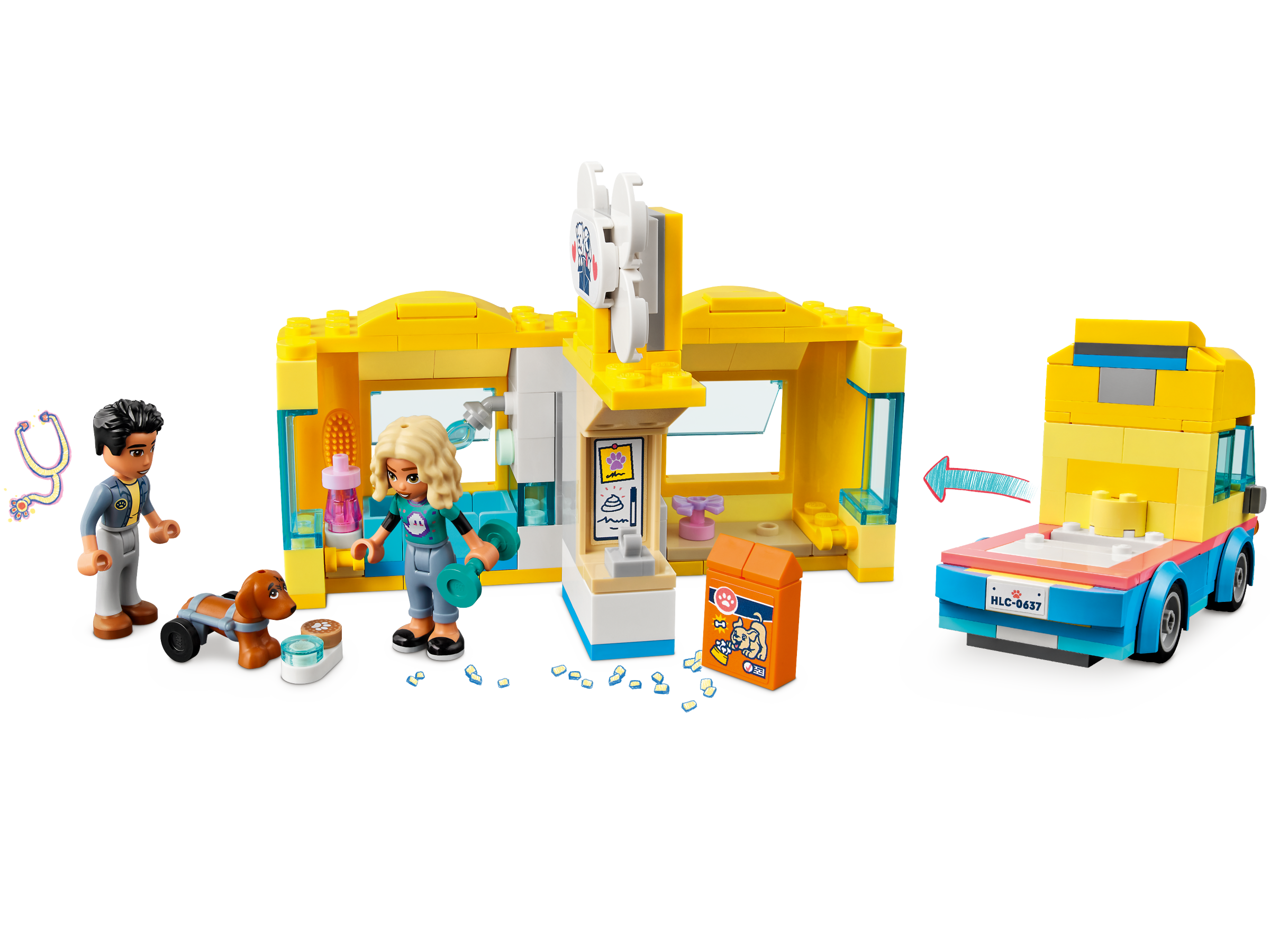 41741 Rescue online LEGO® Shop US Friends the Official | Dog Buy Van at |