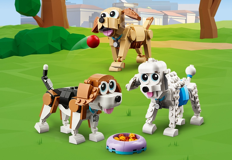 Lego dog hot sale set