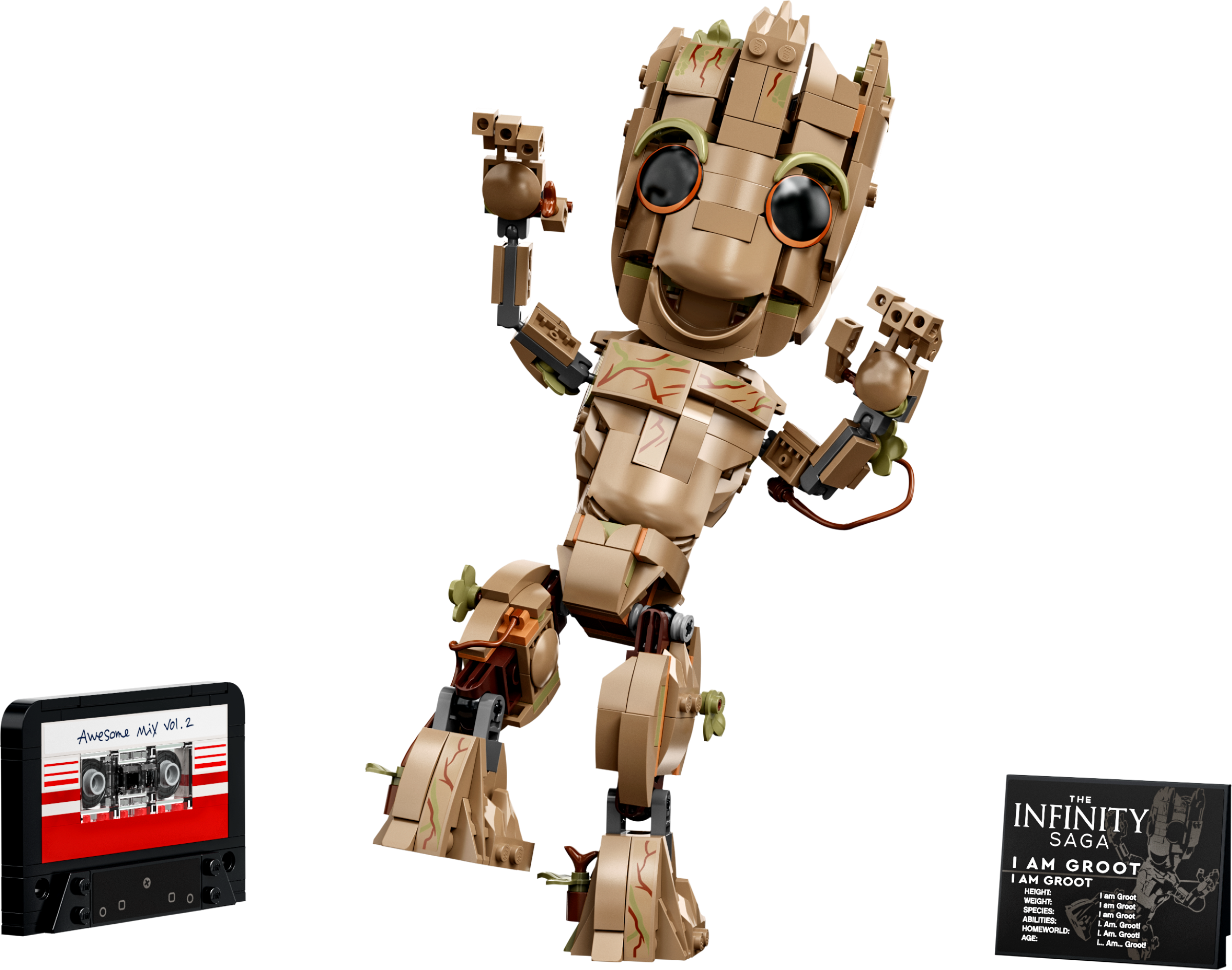 LEGO® sh743 Groot, Teen Groot - Dark Tan - ToyPro