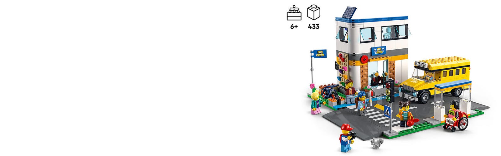 LEGO® 60329 City Une Journée d'École, Jouet de Construction Bus, 2 Classes  et Plaques de Route, Set pour Enfants +6 Ans sur marjanemall aux meilleurs  prix au Maroc
