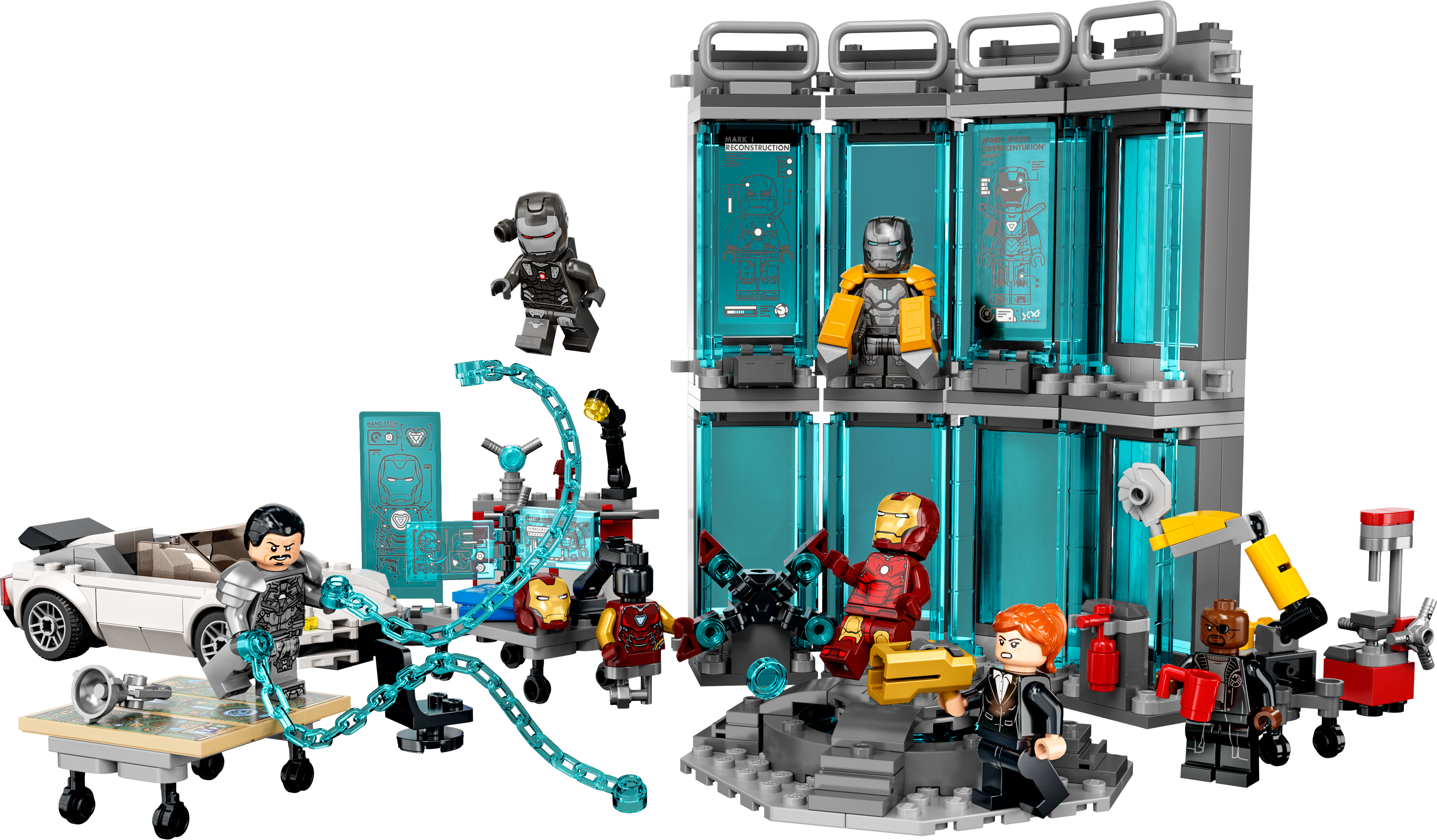 Gezamenlijke selectie twee Schandelijk Iron Man Armory 76216 | Marvel | Buy online at the Official LEGO® Shop US