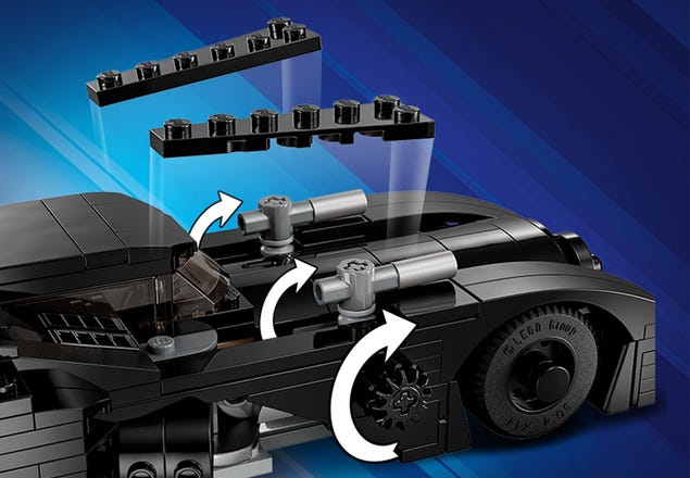 LEGO - Batman - Batmobile carro de brinquedo com minifiguras do Batman e  Joker 76224, LEGO DC SUPER HEROES