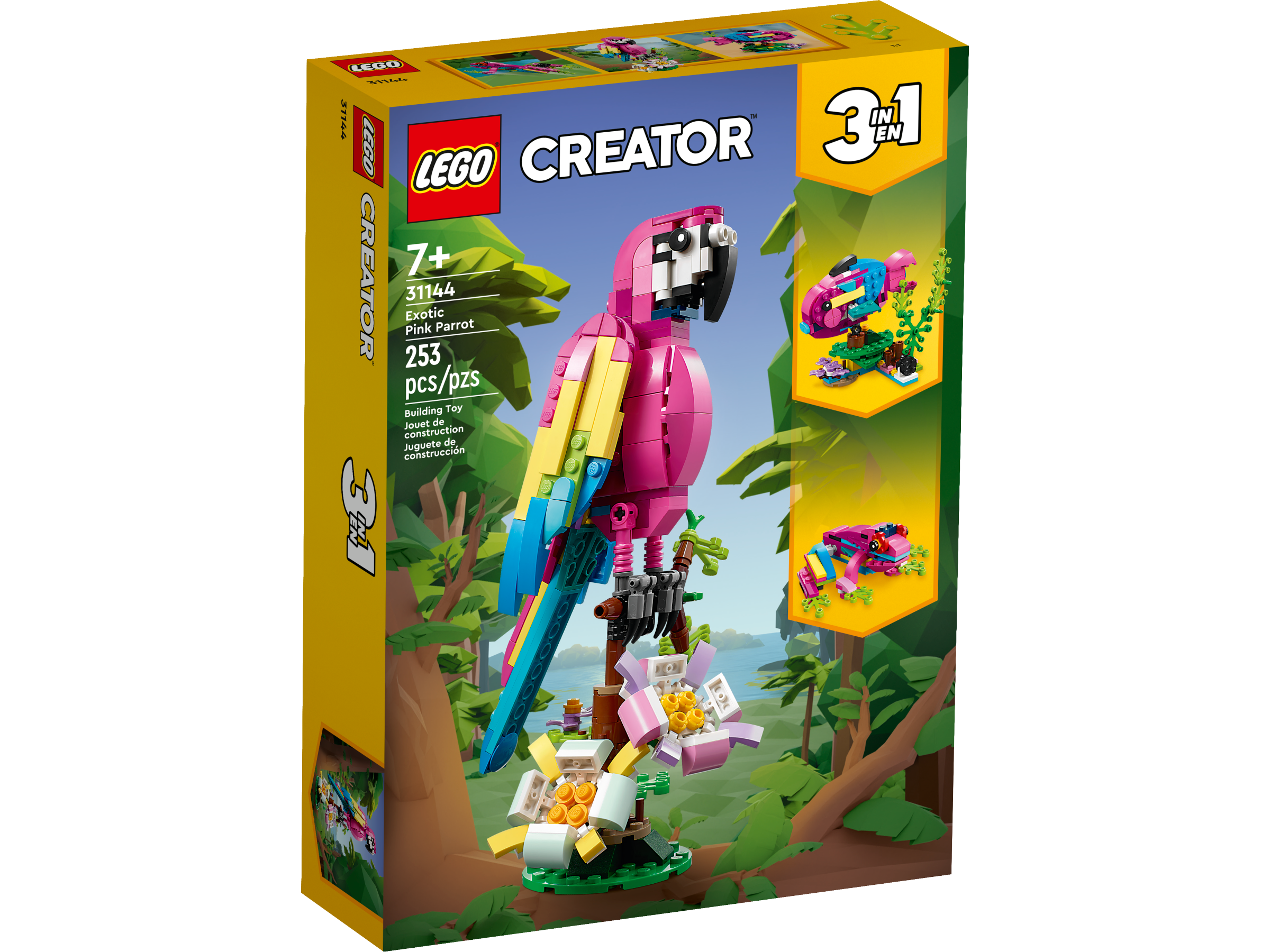 Exotic Pink Parrot 31144 | Creator 3-in-1 | Buy online at the