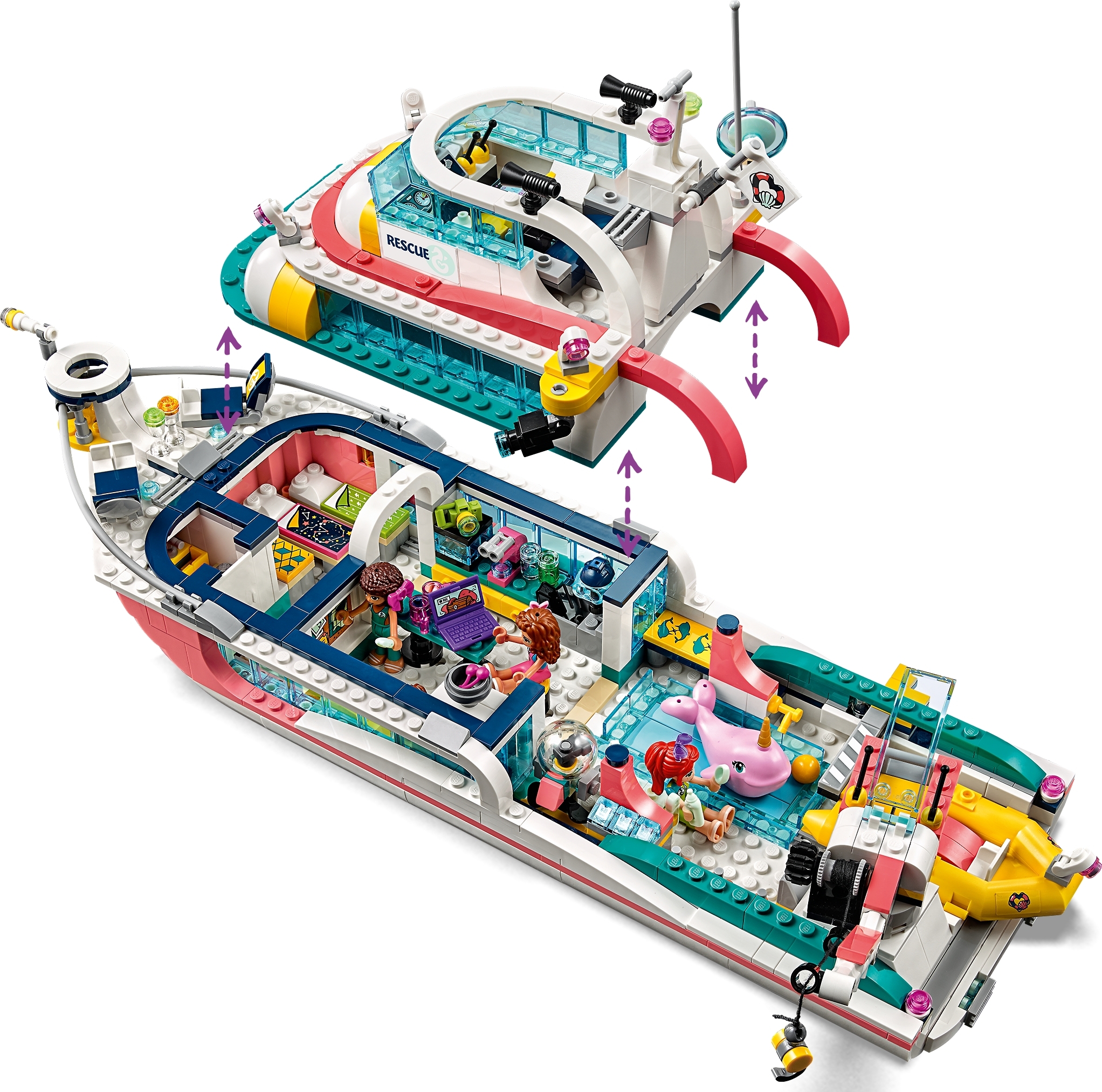 Rescue Mission Boat 41381 | Friends Buy online at the Official LEGO® Shop US