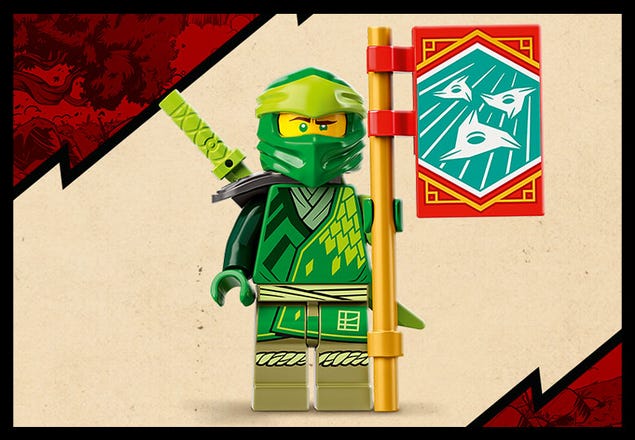 LEGO NINJAGO Lloyd's Legendary Dragon Toy, 71766 Set with Snake Figures &  NYA Minifigure, Collectible Mission Banner Series