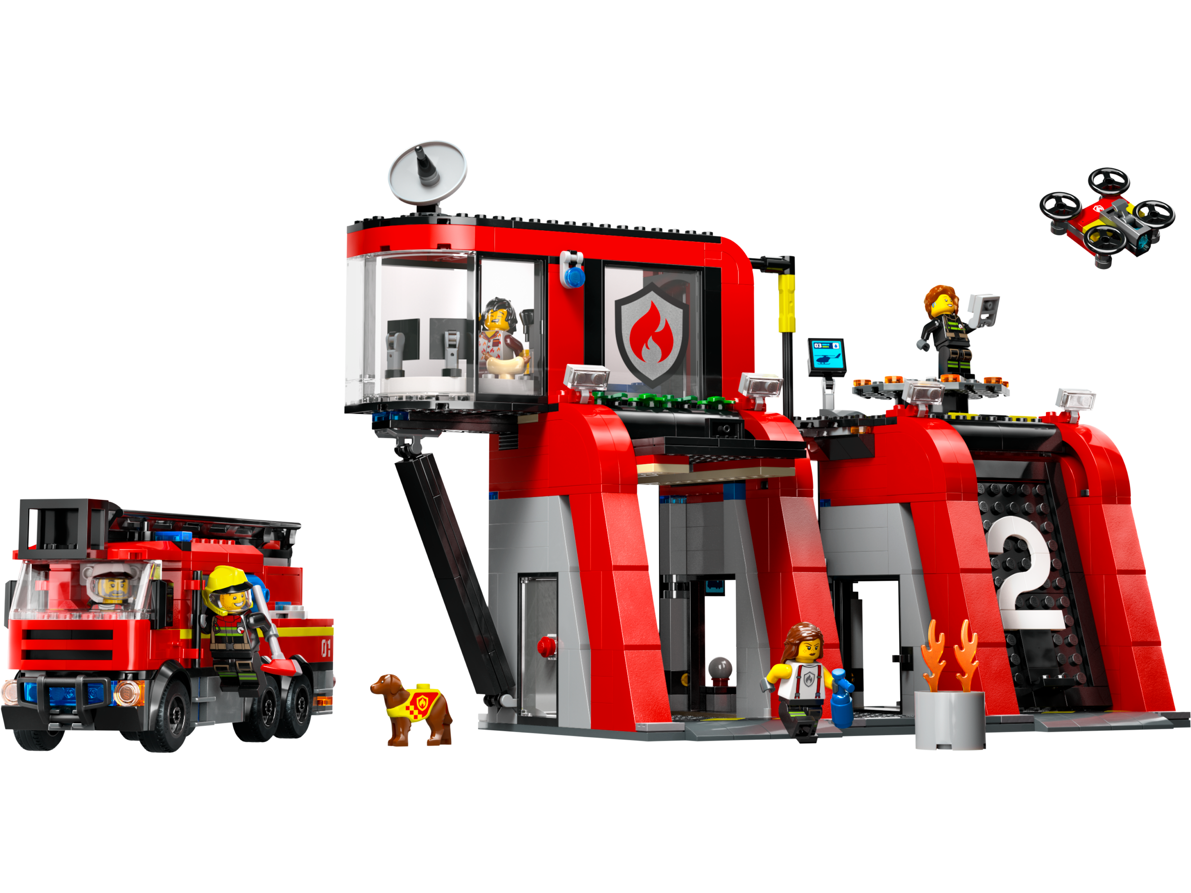 Caserne de pompier Lego