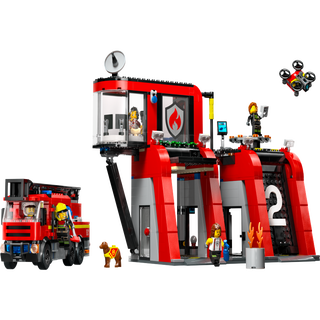 Fire Station with Fire Truck 60414, City