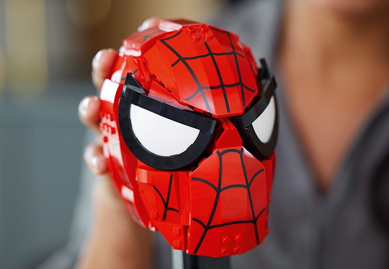 Lego sale spiderman head