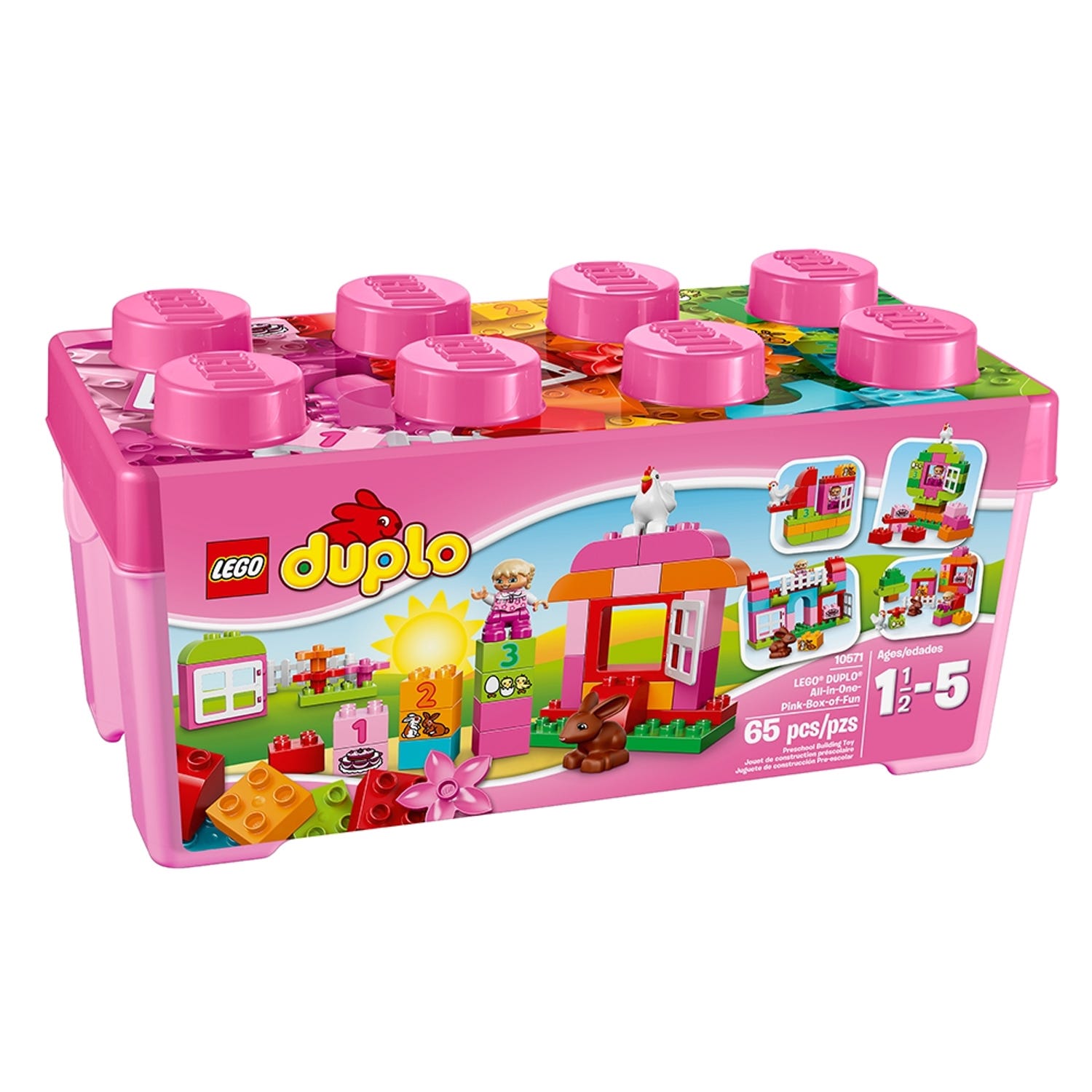 LEGO® DUPLO® All-in-One-Pink-Box-of-Fun 10571 | DUPLO® | Buy online at the  Official LEGO® Shop GB