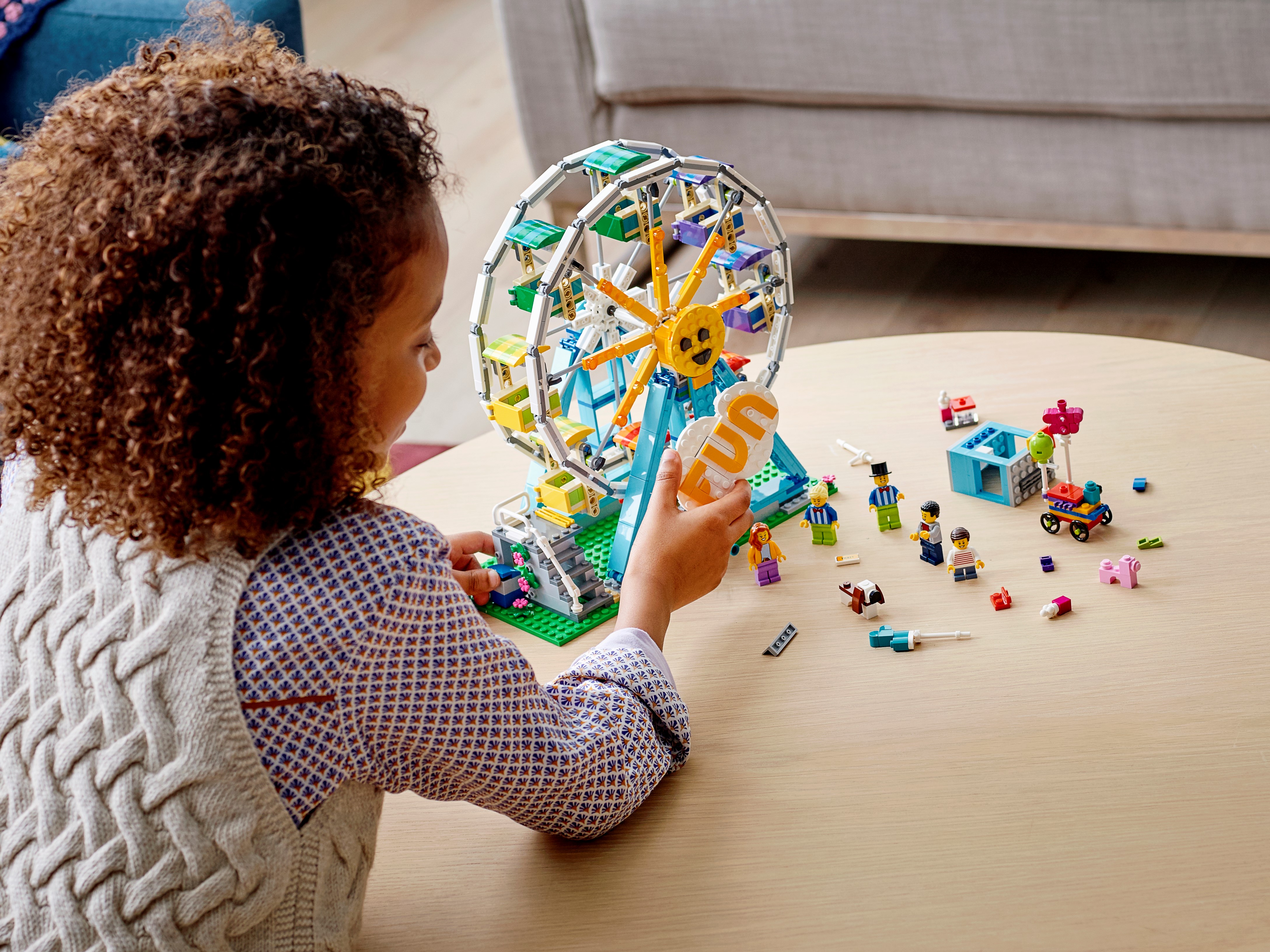 LEGO Creator 31119 3 in 1 Ruota Panoramica, Autoscontro e Giostra, Playset  Parco Giochi, Costruzioni per Bambini dai 9 Anni