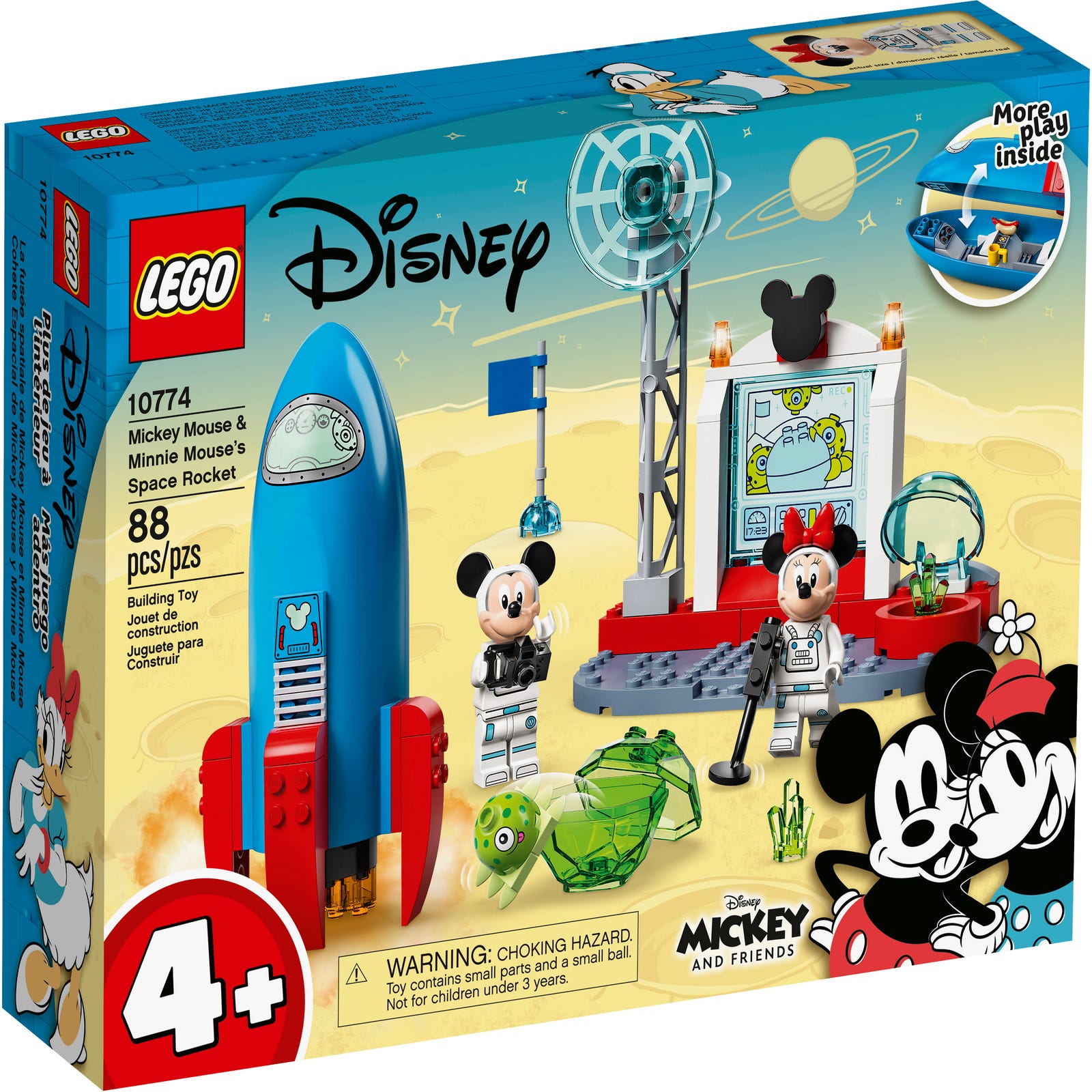 Bloesem Indiener Herenhuis Mickey Mouse & Minnie Mouse's Space Rocket 10774 | Disney™ | Buy online at  the Official LEGO® Shop US