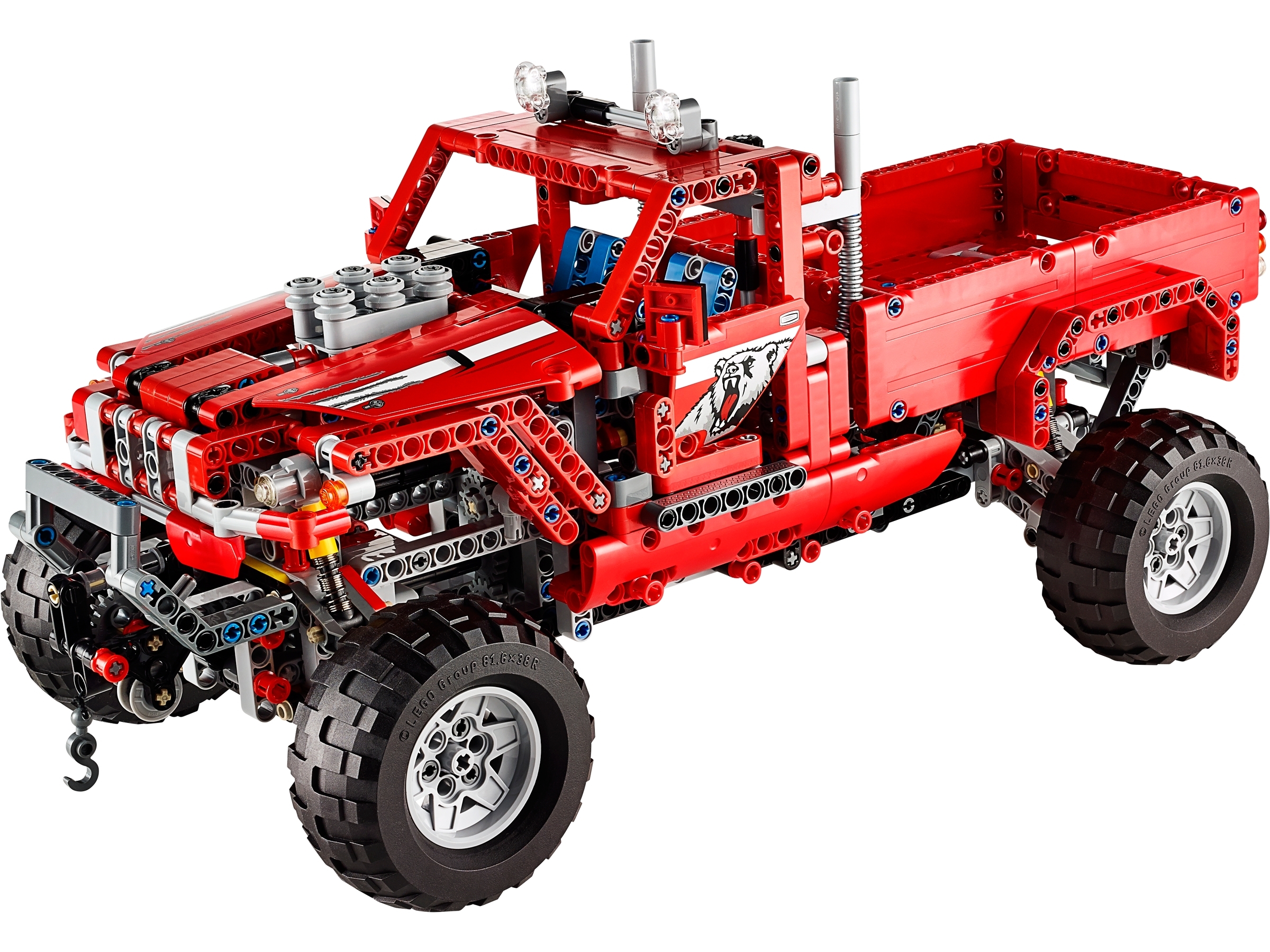 Lego truck hot sale red