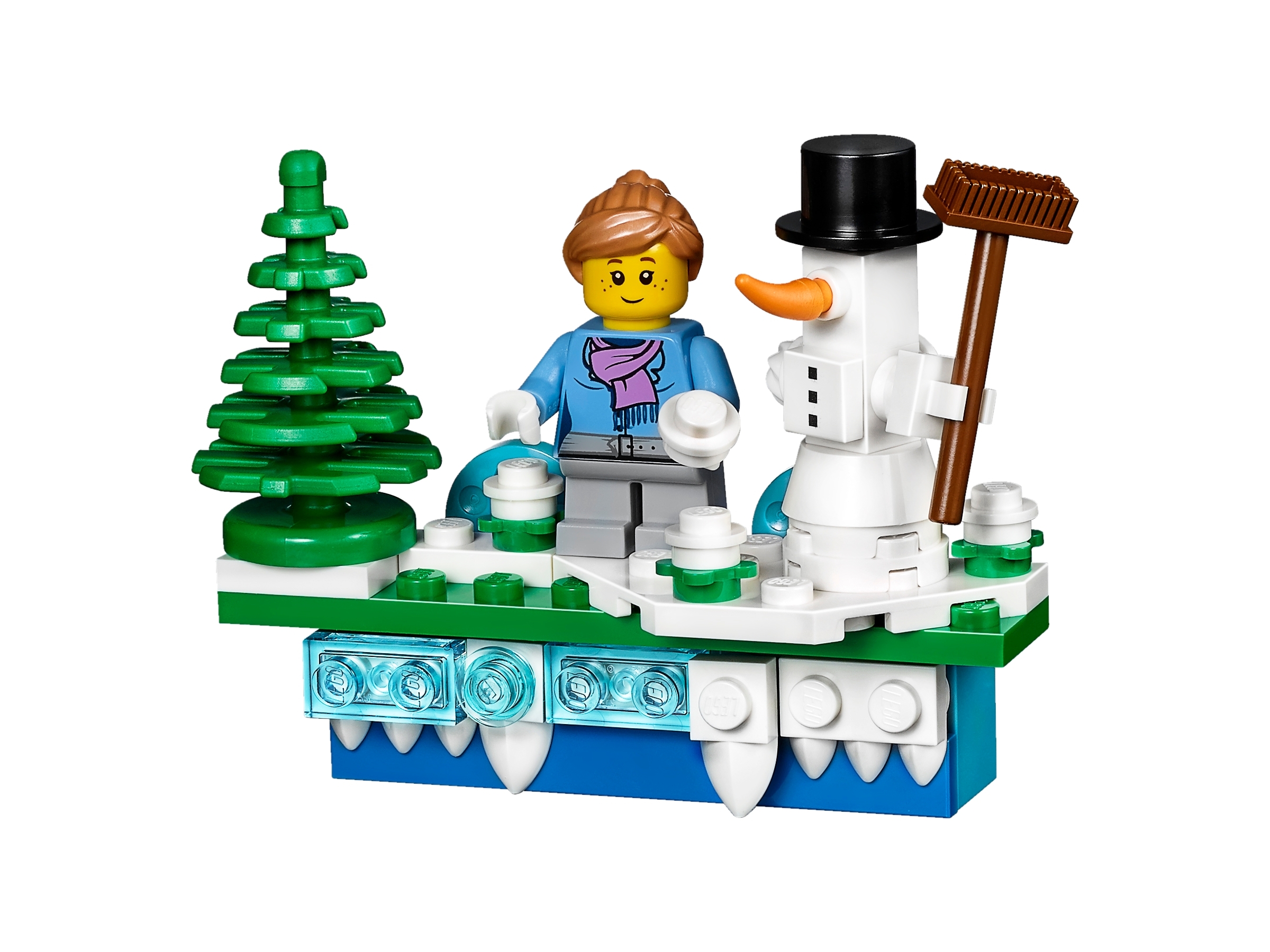 lego iconic holiday magnet