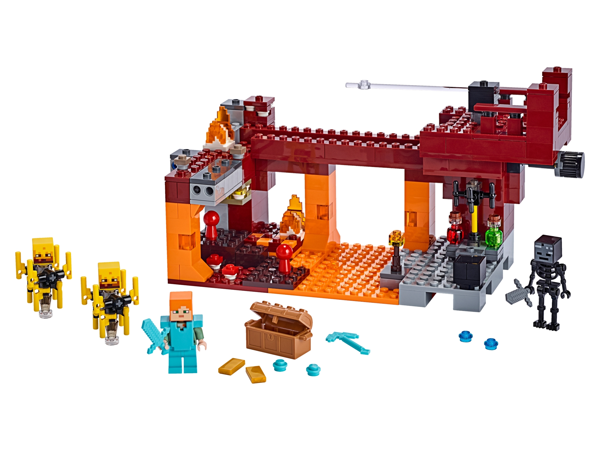 The Blaze Bridge Minecraft Buy Online At The Official Lego Shop Us