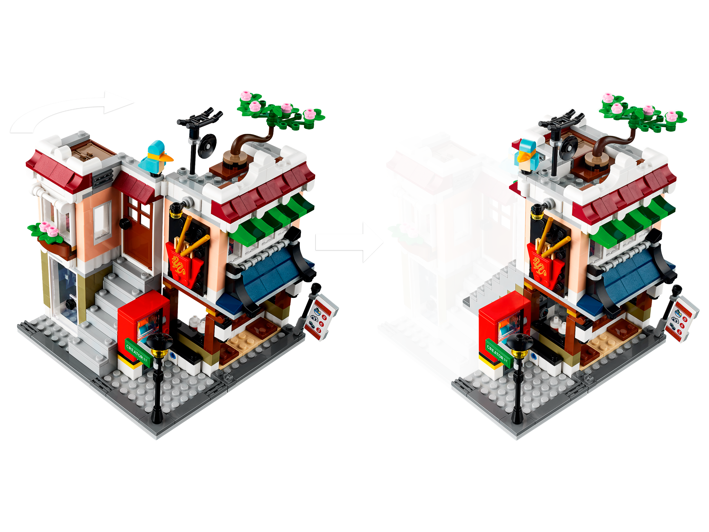 Downtown Noodle Shop | Creator 3-in-1 | Buy online at the Official LEGO® Shop US