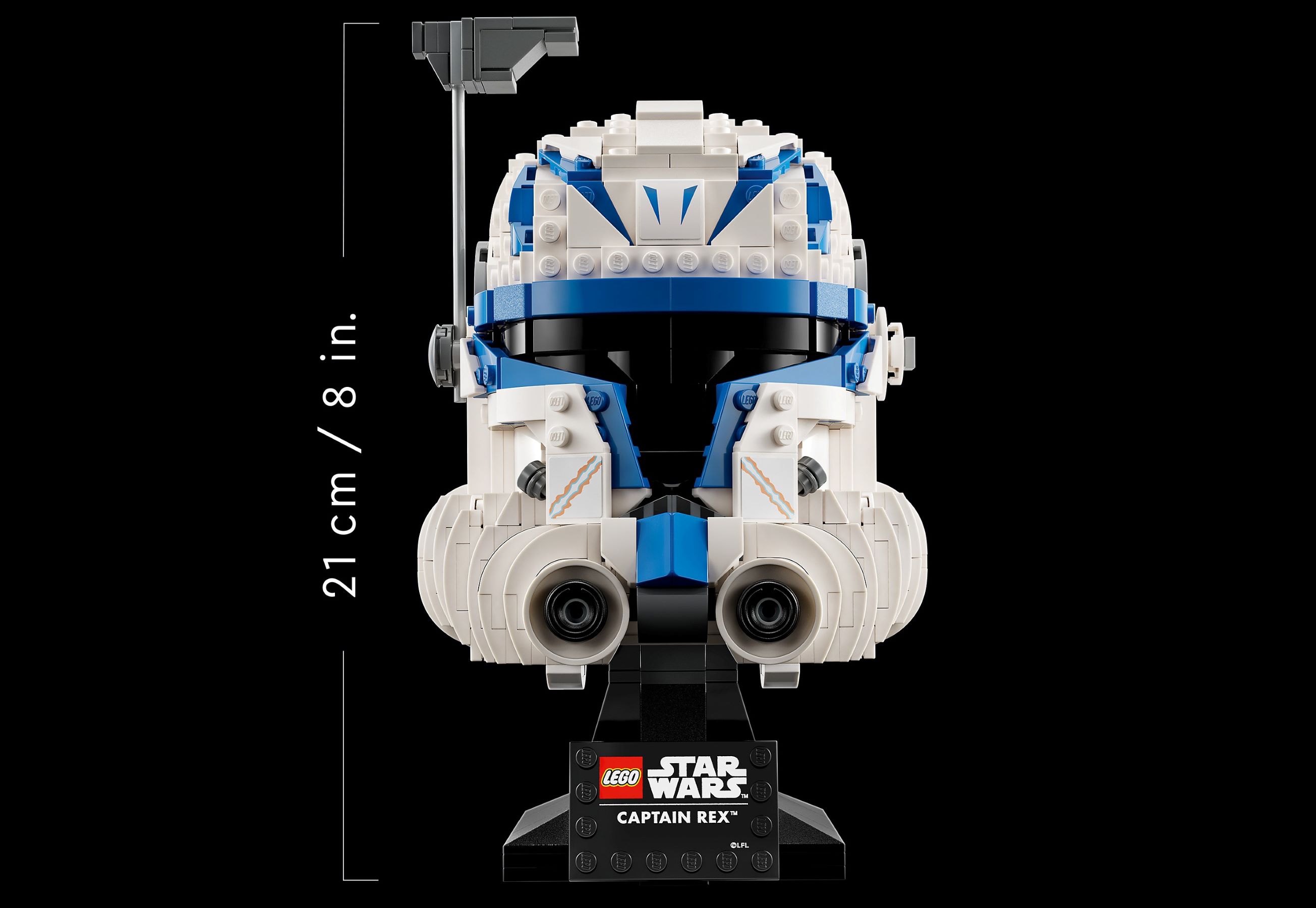 LEGO Star Wars Captain Rex Helmet Set 75349, The Clone Wars Collectible for  Adults, 2023 Series Model Collection, Memorabilia Gift Idea