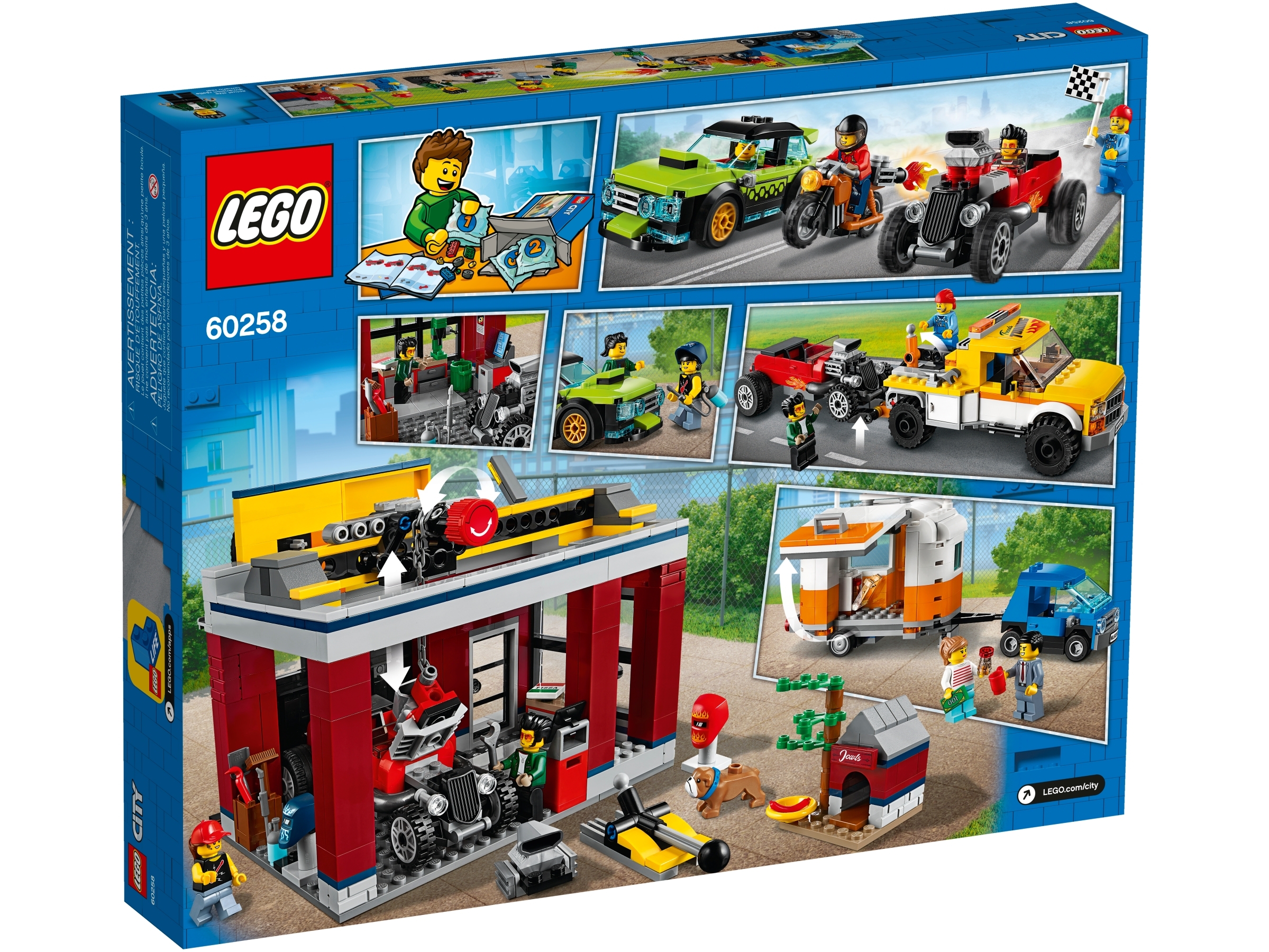 LEGO City 60258 pas cher, L'atelier de tuning
