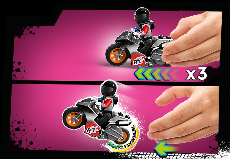 City Stuntz Ultimate Stunt Riders Challenge 60361, outlets 3in1 Stunts