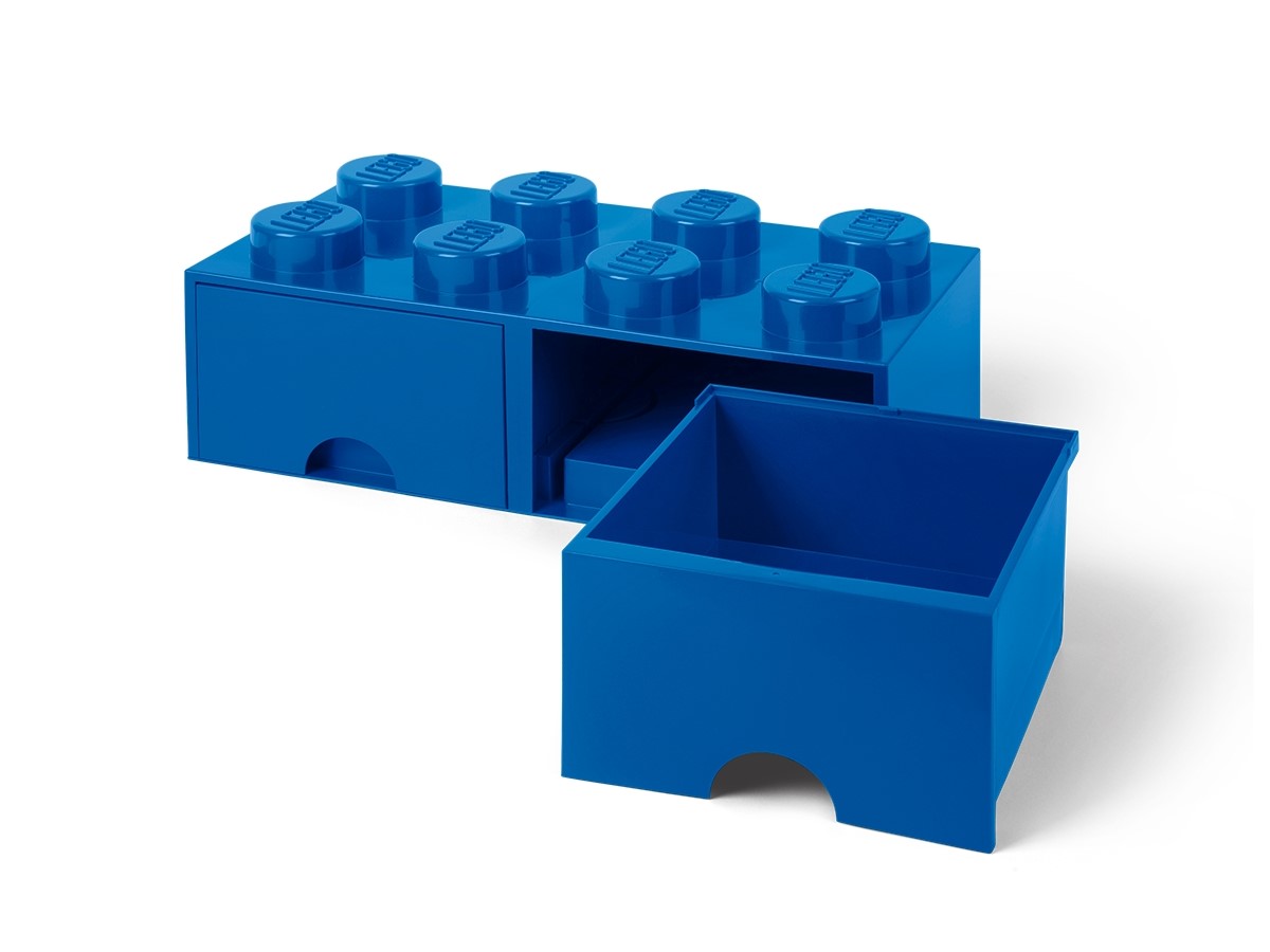 Lego Storage Brick Drawer 8, Bright Blue