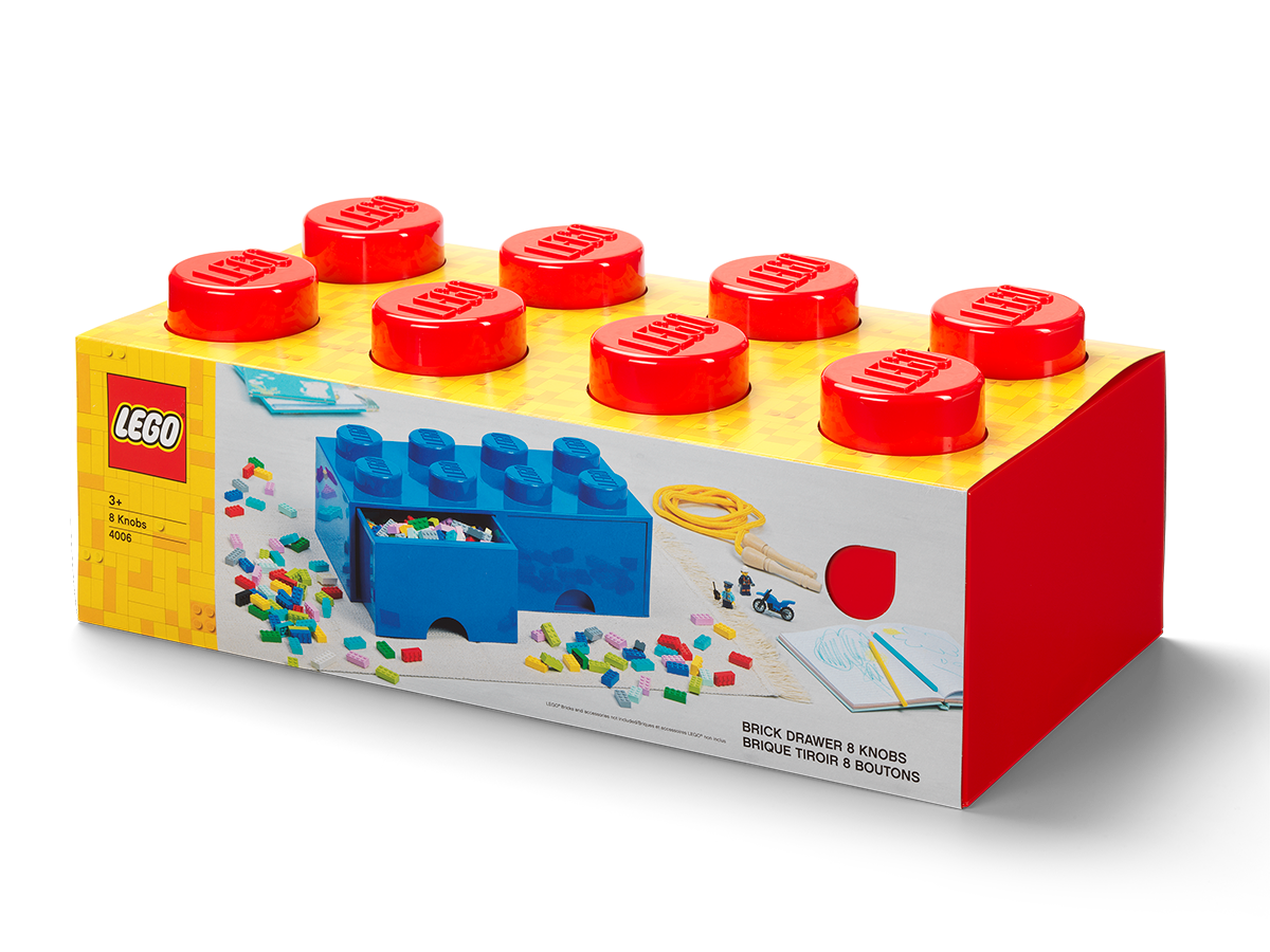 LEGO® 8-stud Bright Red Storage Brick Drawer 5005398, Other