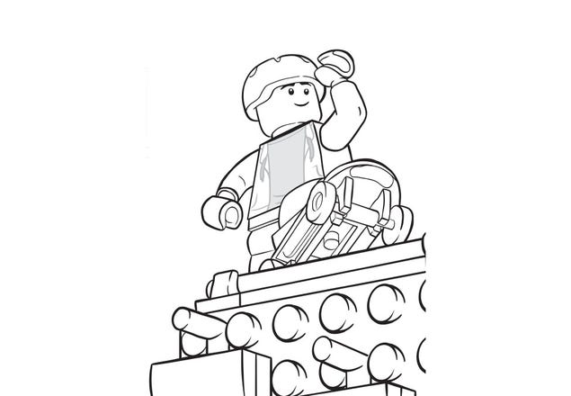 lego fire truck coloring page