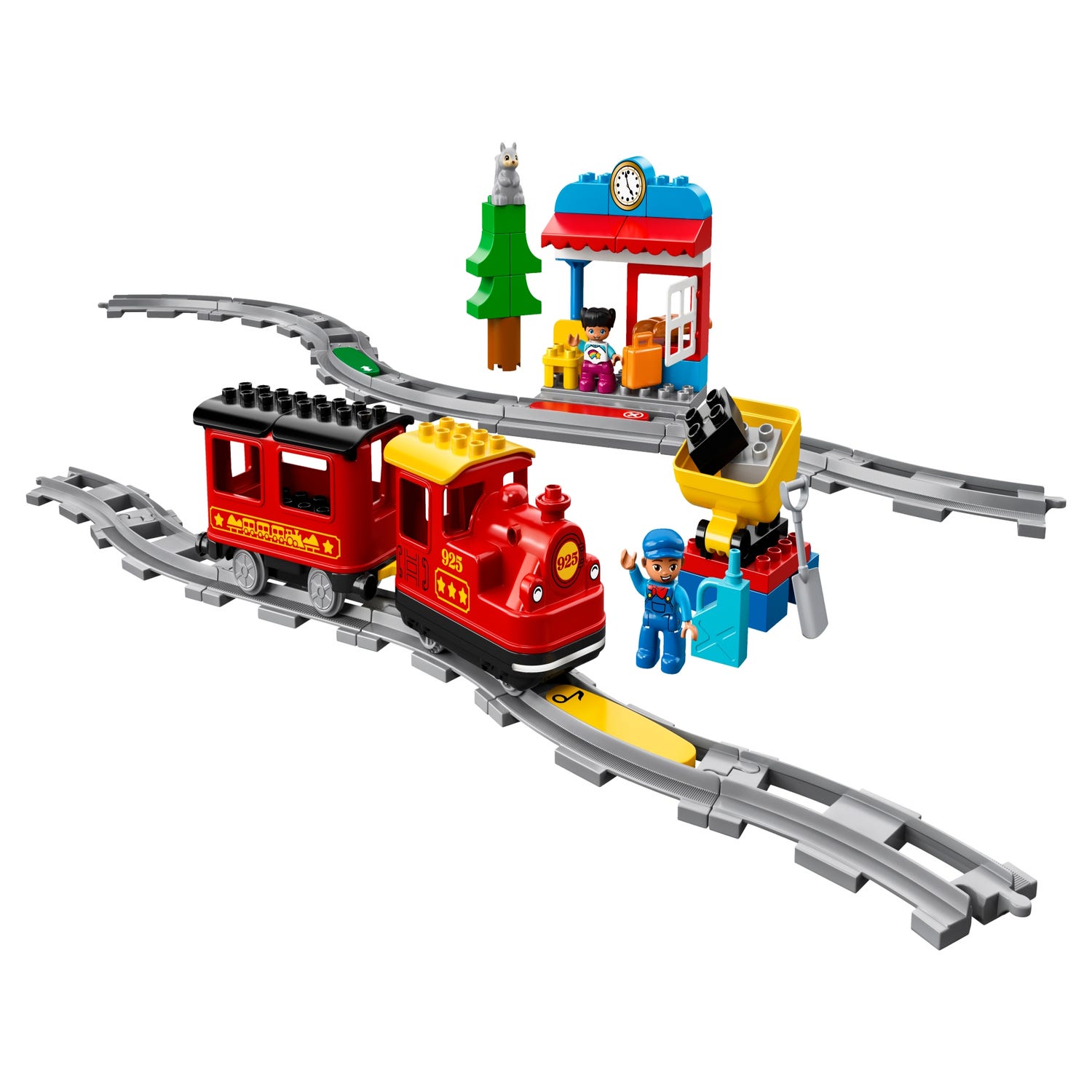 Locomotive ferroviaire LEGO® DUPLO® + 16 rails - 10874 NOUVEAU