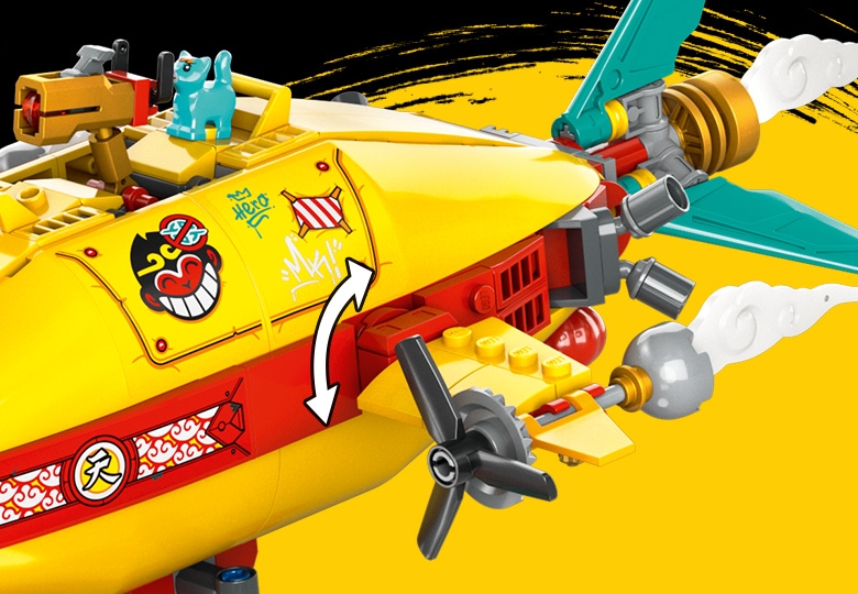 Monkie Kid's Cloud Airship 80046 | Monkie Kid™ | Buy online at the 