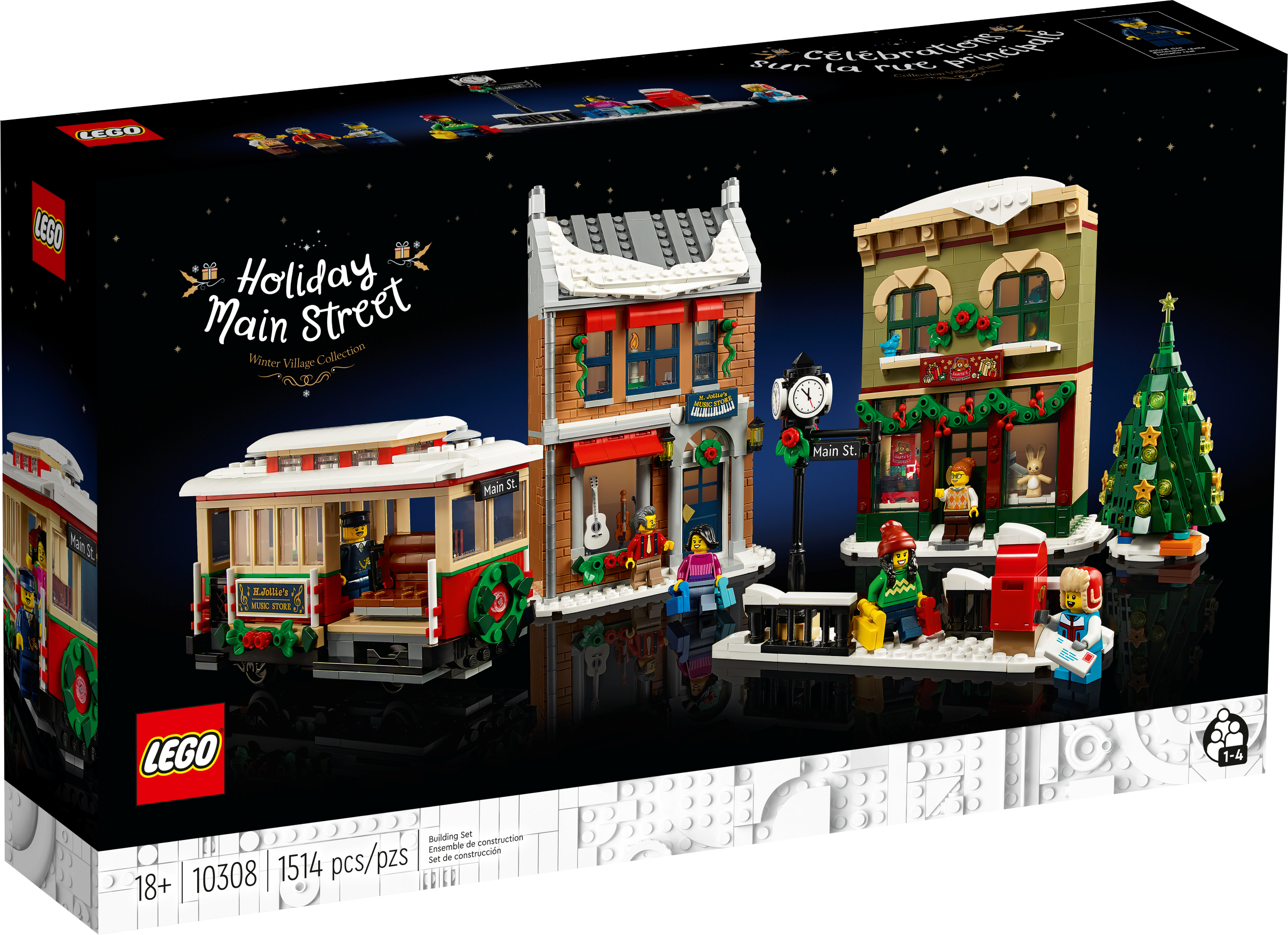 LEGO 10308 - La grande rue décorée pour les fête…