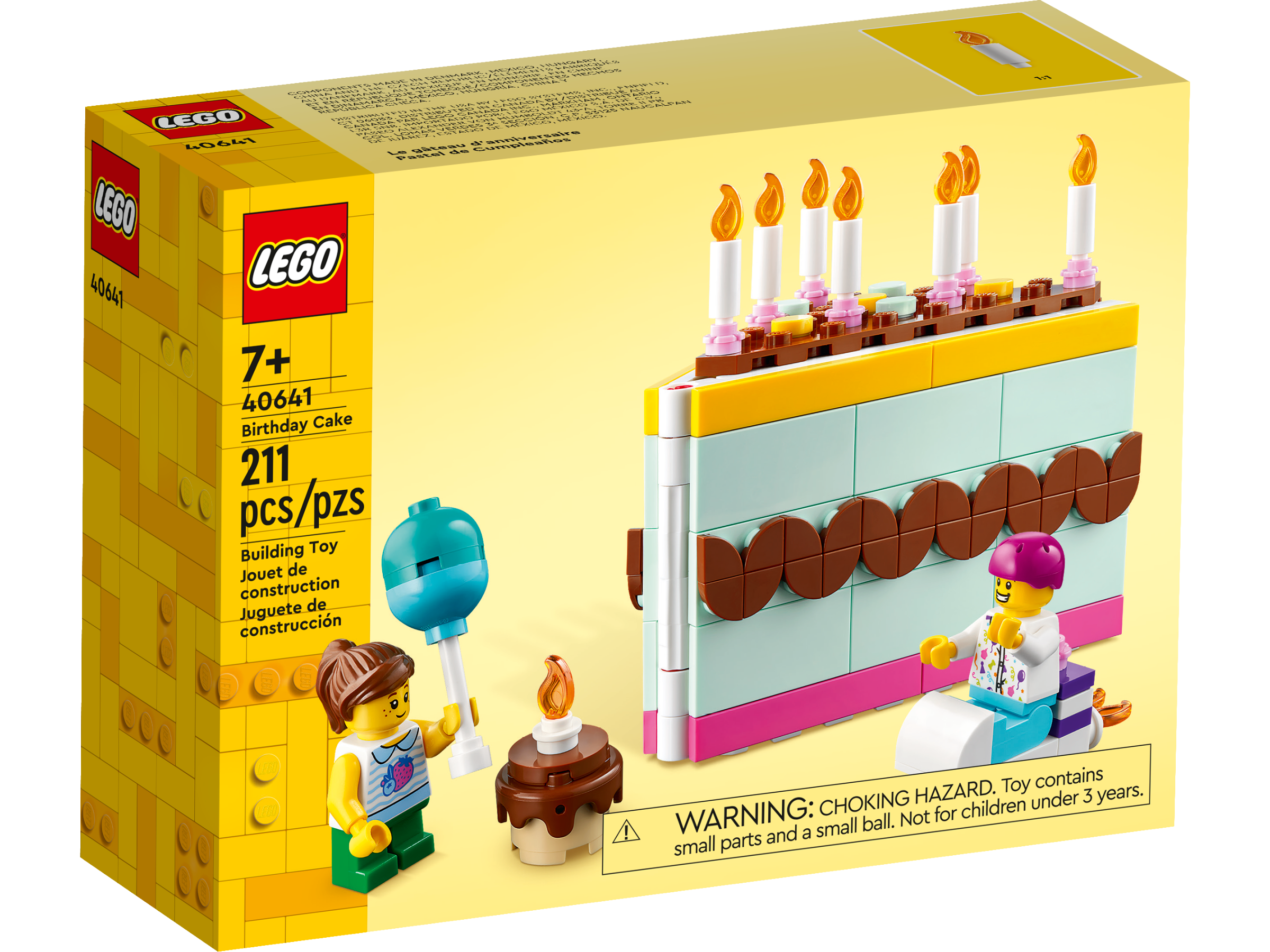 Amazon.com: Building Bricks Blocks Birthday Cake Topper Cupcake : Toys &  Games