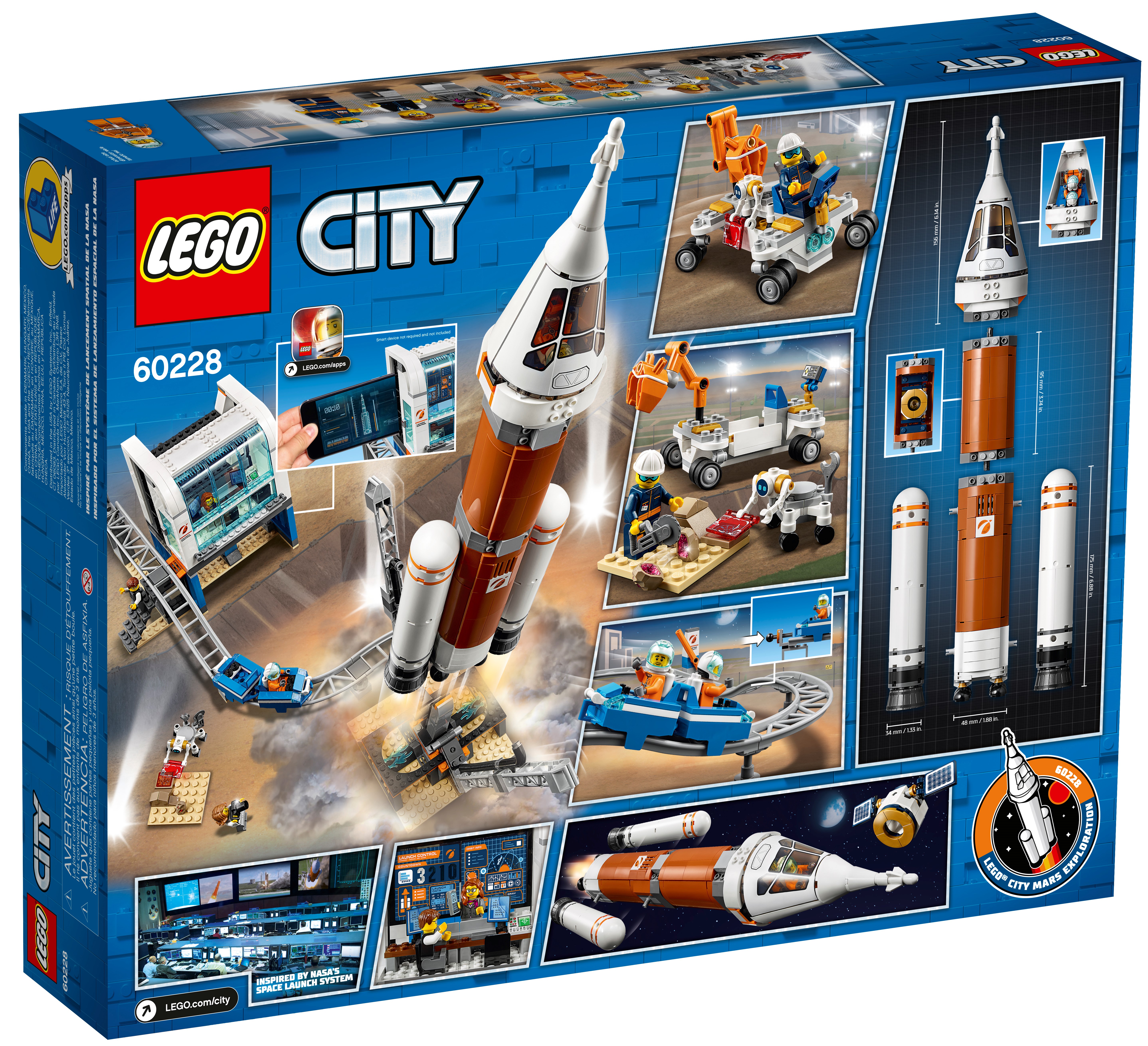 Deep Space Rocket and Control 60228 | City | online at the Official LEGO® Shop US