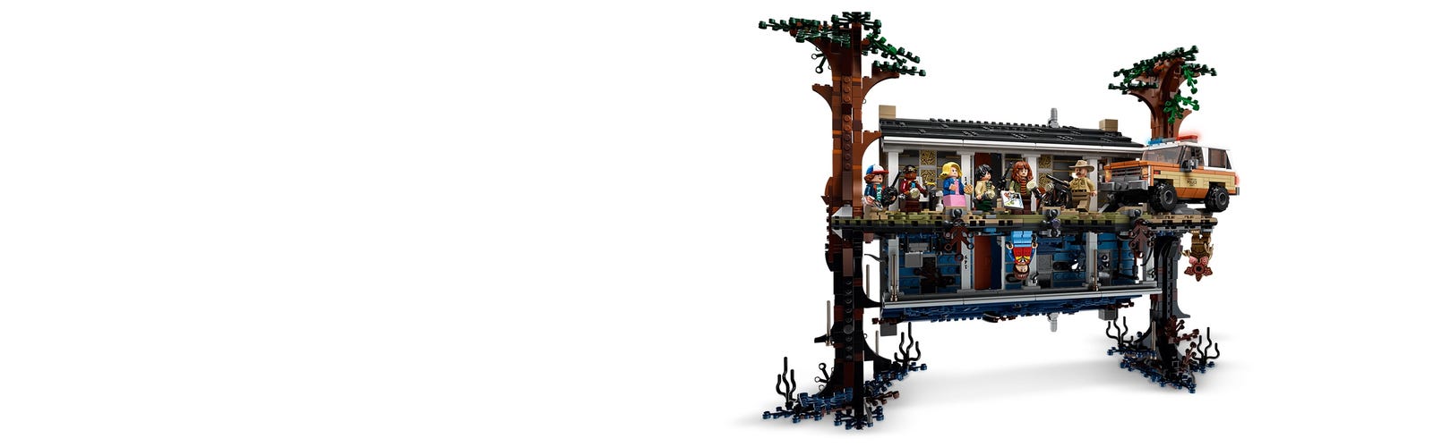 Vitrine en plexiglas® pour LEGO® La maison dans monde envers (75810)