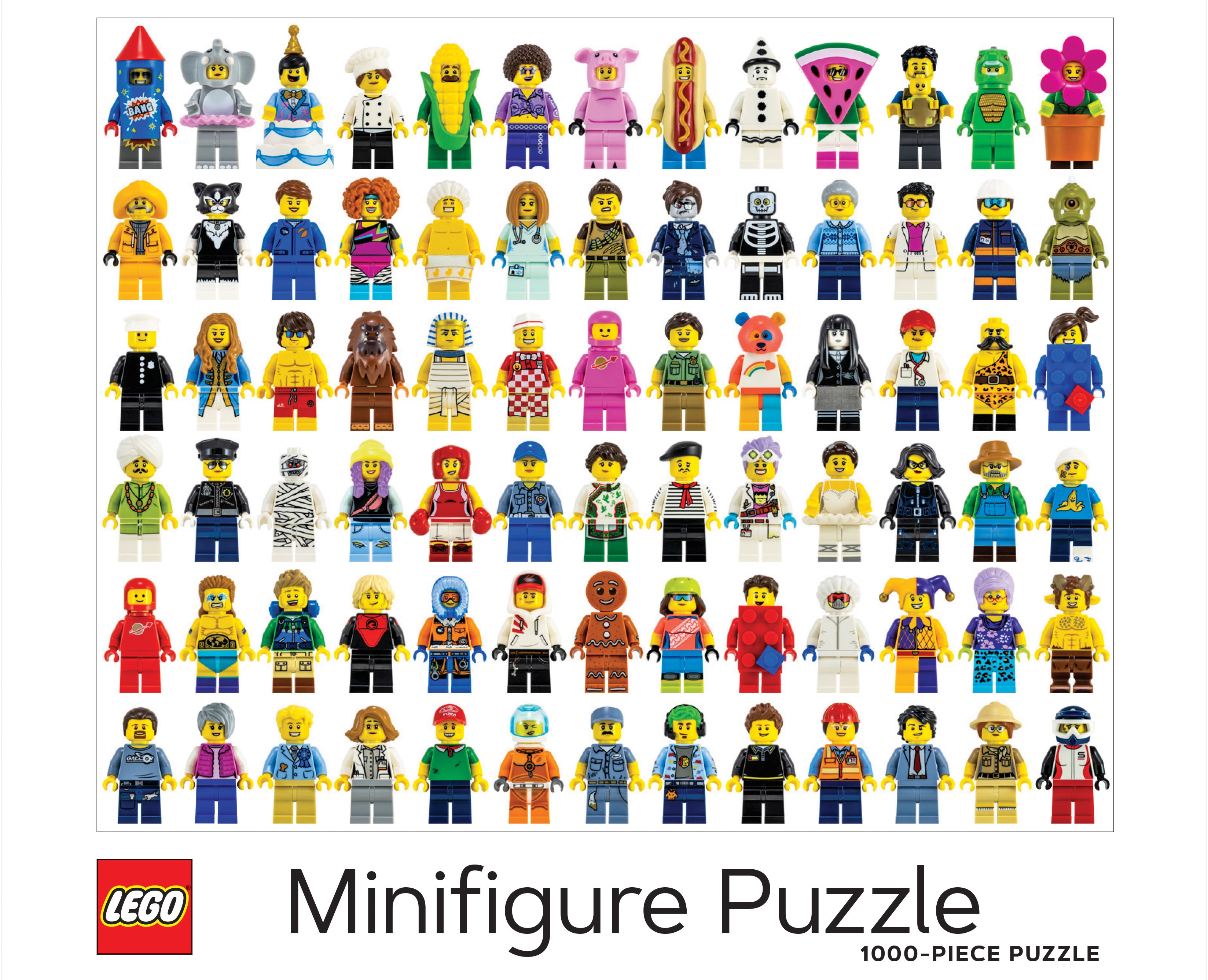 Heel Schaar muur Minifiguurpuzzel 1000 stukjes 5007071 | Minifiguren | Officiële LEGO®  winkel BE
