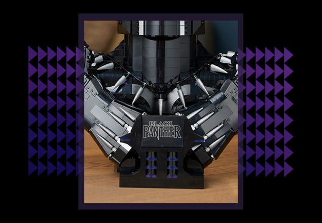 LEGO Marvel Black Panther, King T'Challa Model Building Kit 76215 Wakanda  Forever Memorabilia 