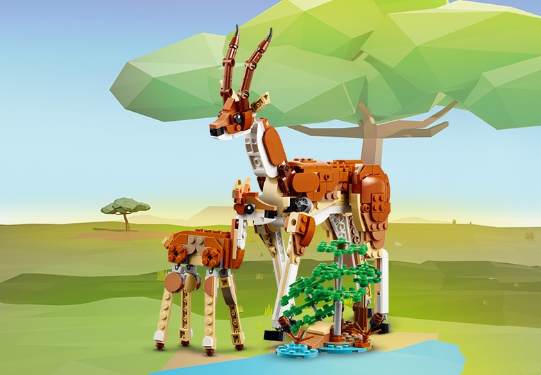 Wild Safari Animals 31150 Creator 3 in 1 Buy online at the Official LEGO Shop GB