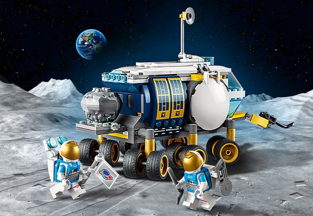 LEGO City Lunar Roving Vehicle 60348 Outer Space Toy, NASA