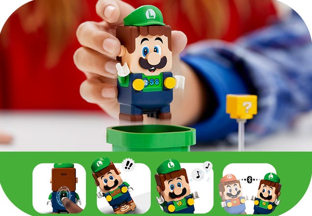 LEGO 71387 Super Mario Pack de Démarrage Les Aventures de Luigi, Jouet de  Construction, et Figurine Interactive, Idée Cadeau Enfants de 6 Ans et Plus  : : Jeux et Jouets
