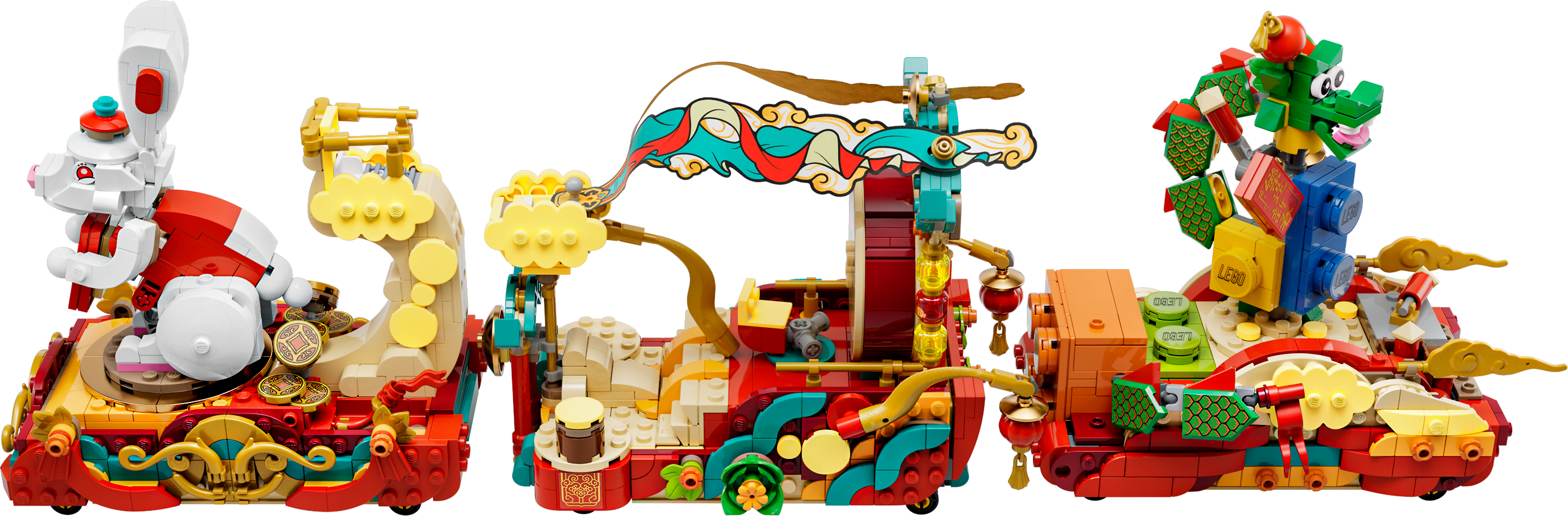 Vitrine en plexiglas® pour LEGO® La parade Nouvel An lunaire (80111)