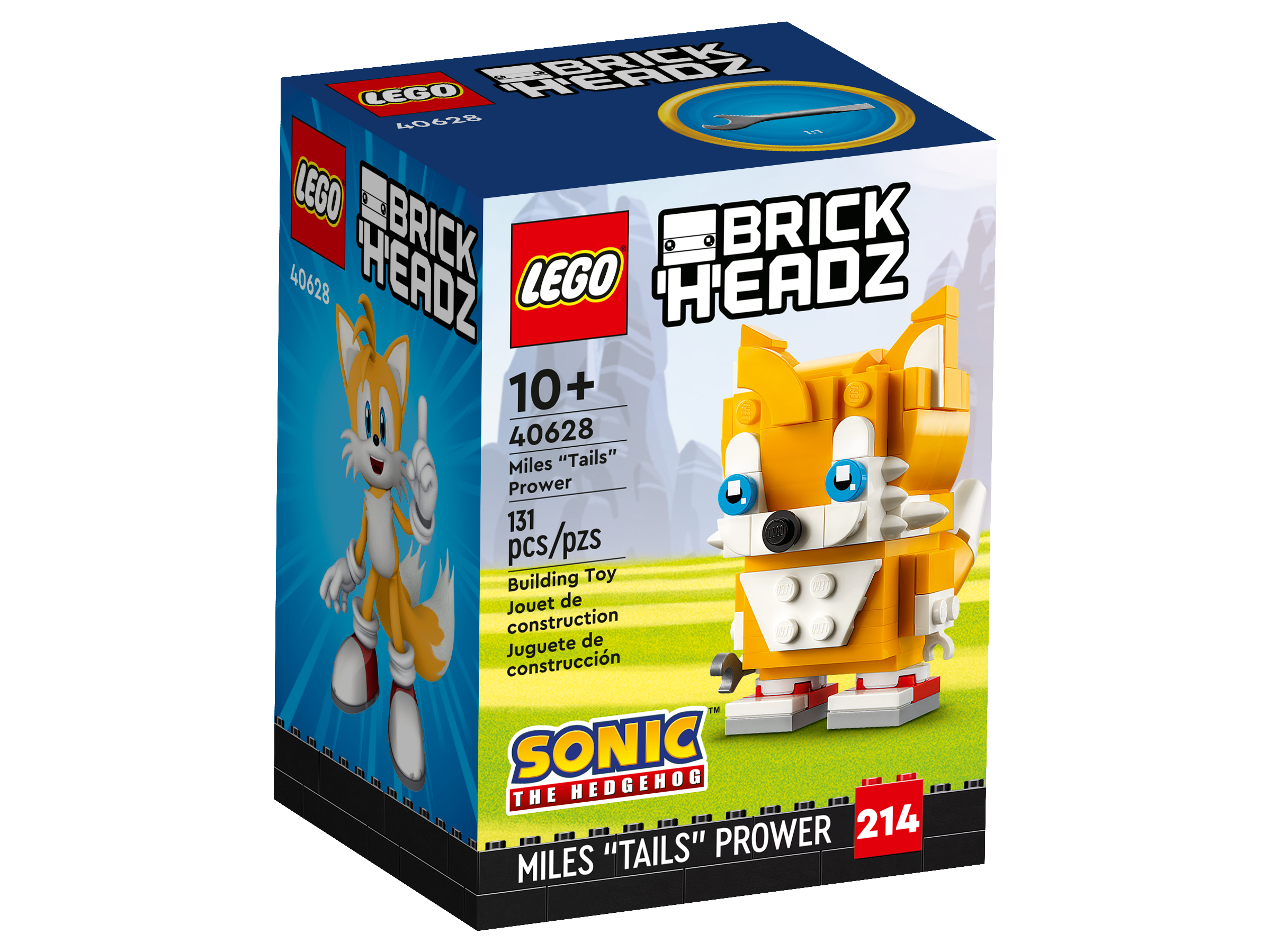 Lego Brick Headz Miles Tails Prower Sonic 40628 - 131 Pz