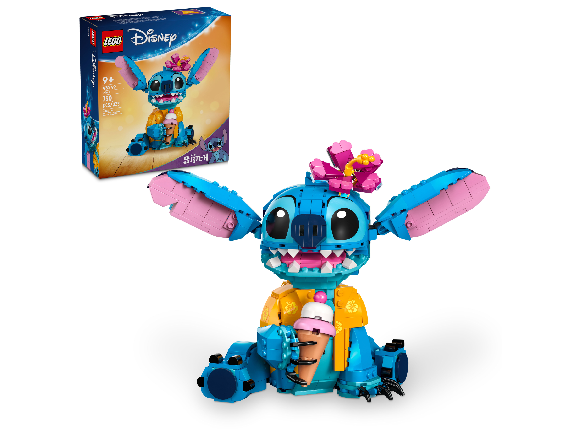 Disney Stitch Lego Series Small Particles Vertical Volume Wooden Children's  Educational Assembly Puzzle Toy Cartoon Animation