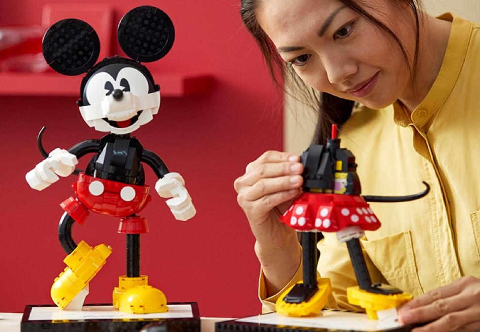 Mickey Mouse & Minnie Mouse Buildable Characters 43179 | Disney 