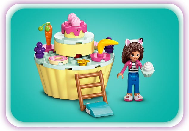 LEGO Gabby's Dollhouse Bakey with Cakey Fun 10785 Building Toy Set for Fans  of The DreamWorks Animation Series, Pretend Play Kitchen, Oven and Giant