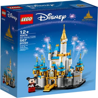 Miniaturowy zamek Disneya