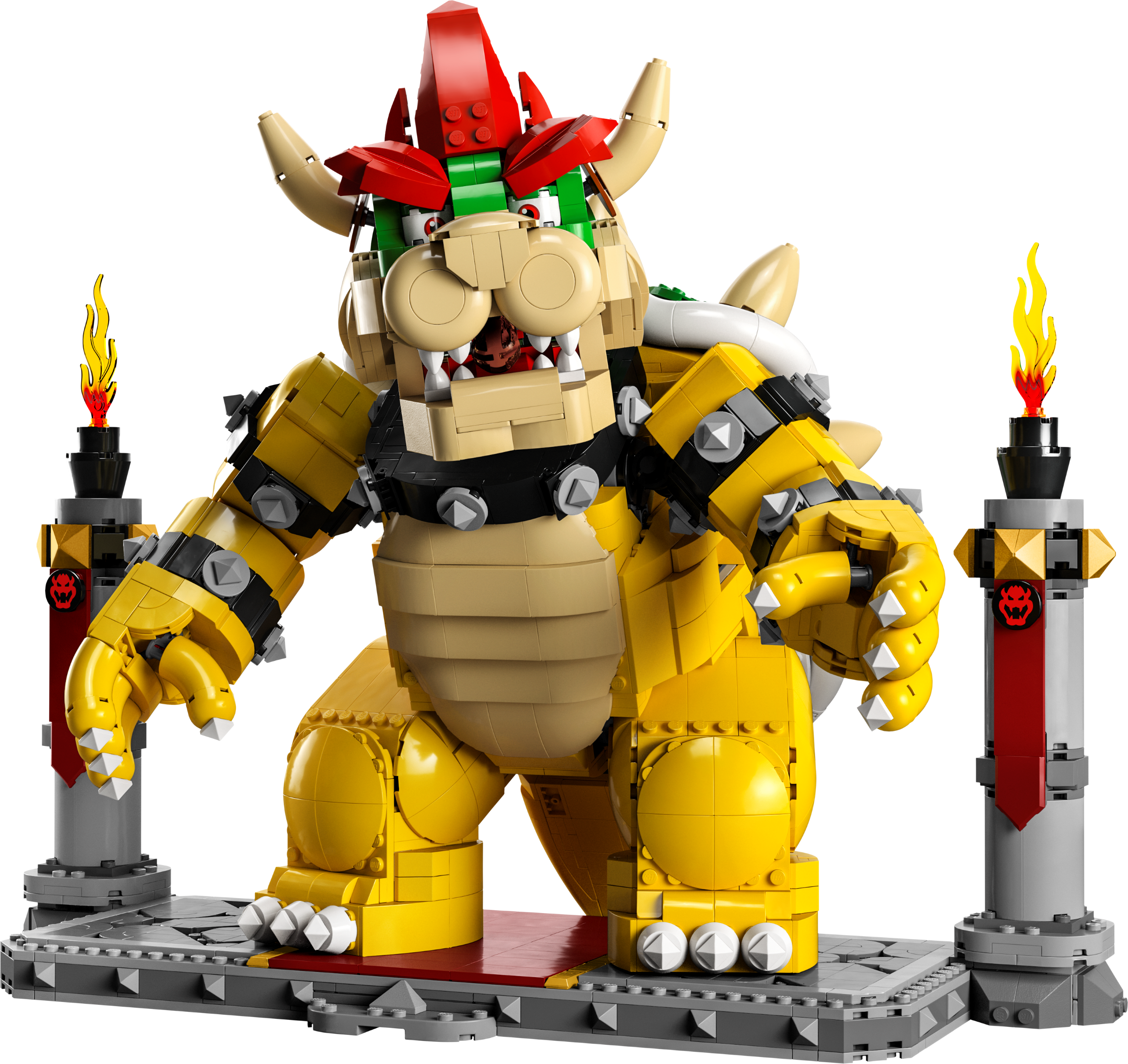 Super Mario Deluxe Bowser Purple Island Playset with Exclusive Bowser  Action Figure 