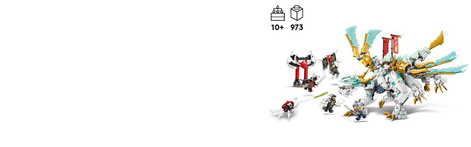 LEGO® Ninjago® Zane's Ice Dragon Creature 973 Piece Building Kit (71786)