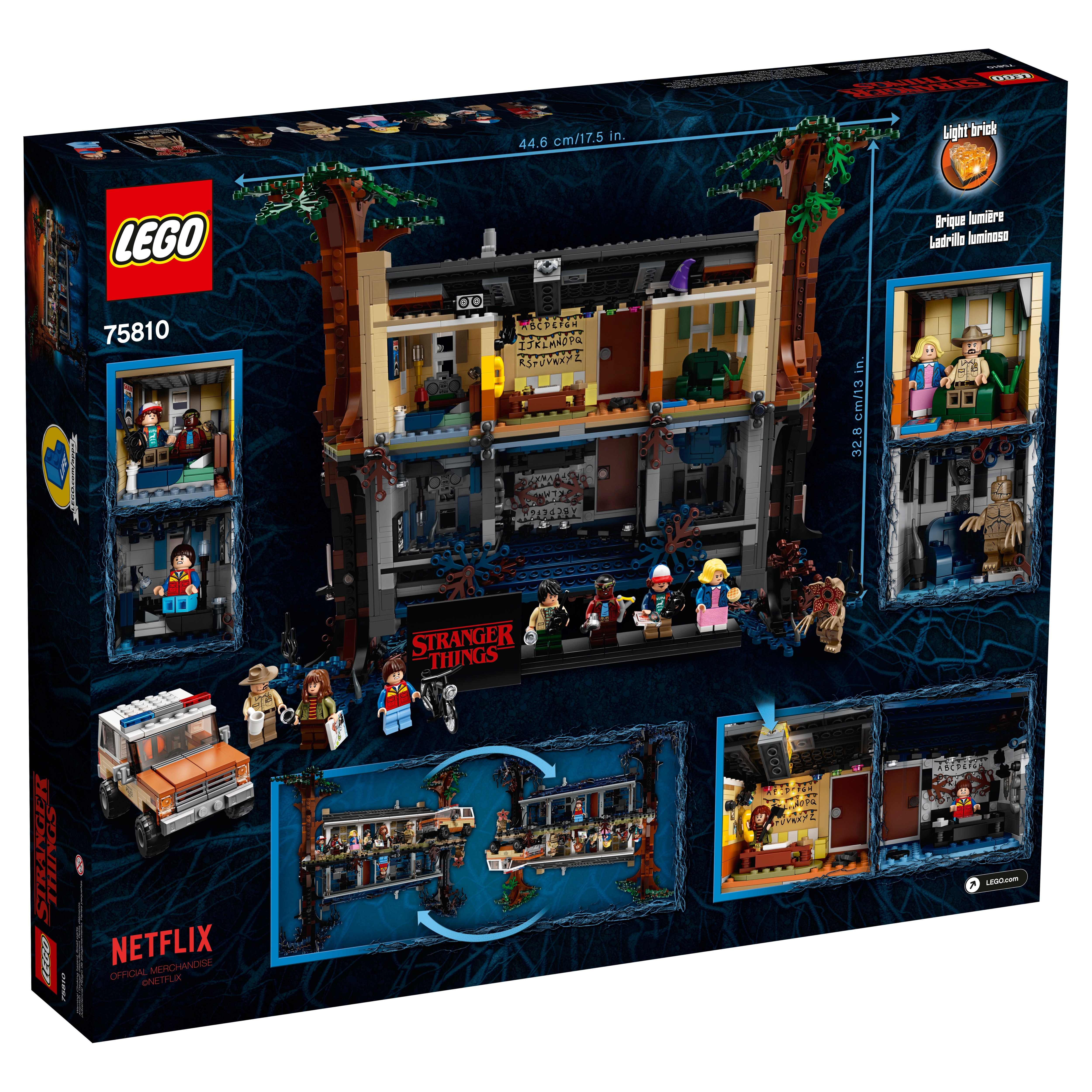 Vitrine en plexiglas® pour LEGO® La maison dans monde envers (75810)