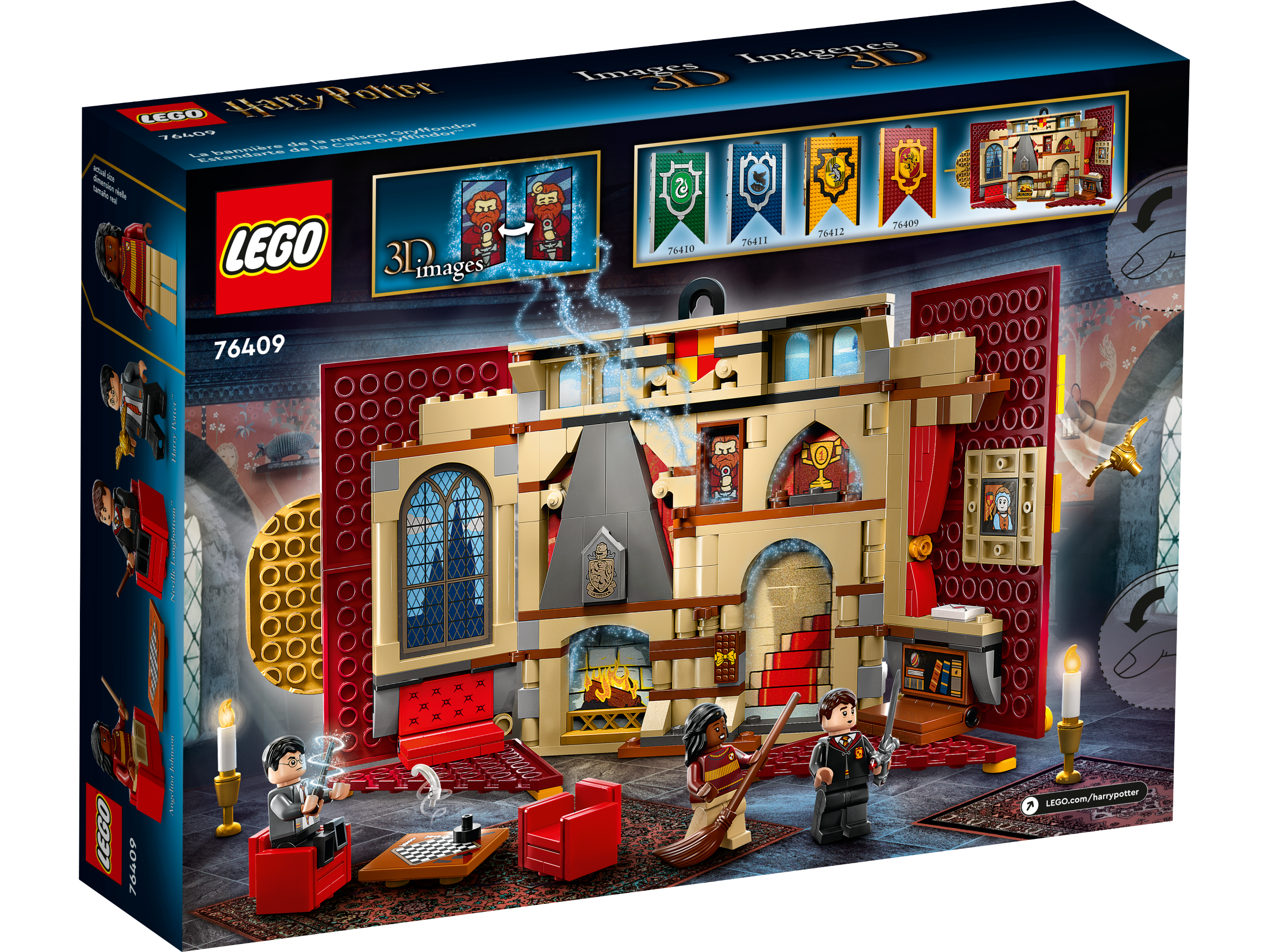 Lego Harry Potter Gryffindor House Banner Set 76409 With LEGO Building  Elements, Hogwarts Castle Common Room Toy or Wall Display, Fold Up Travel  Toy