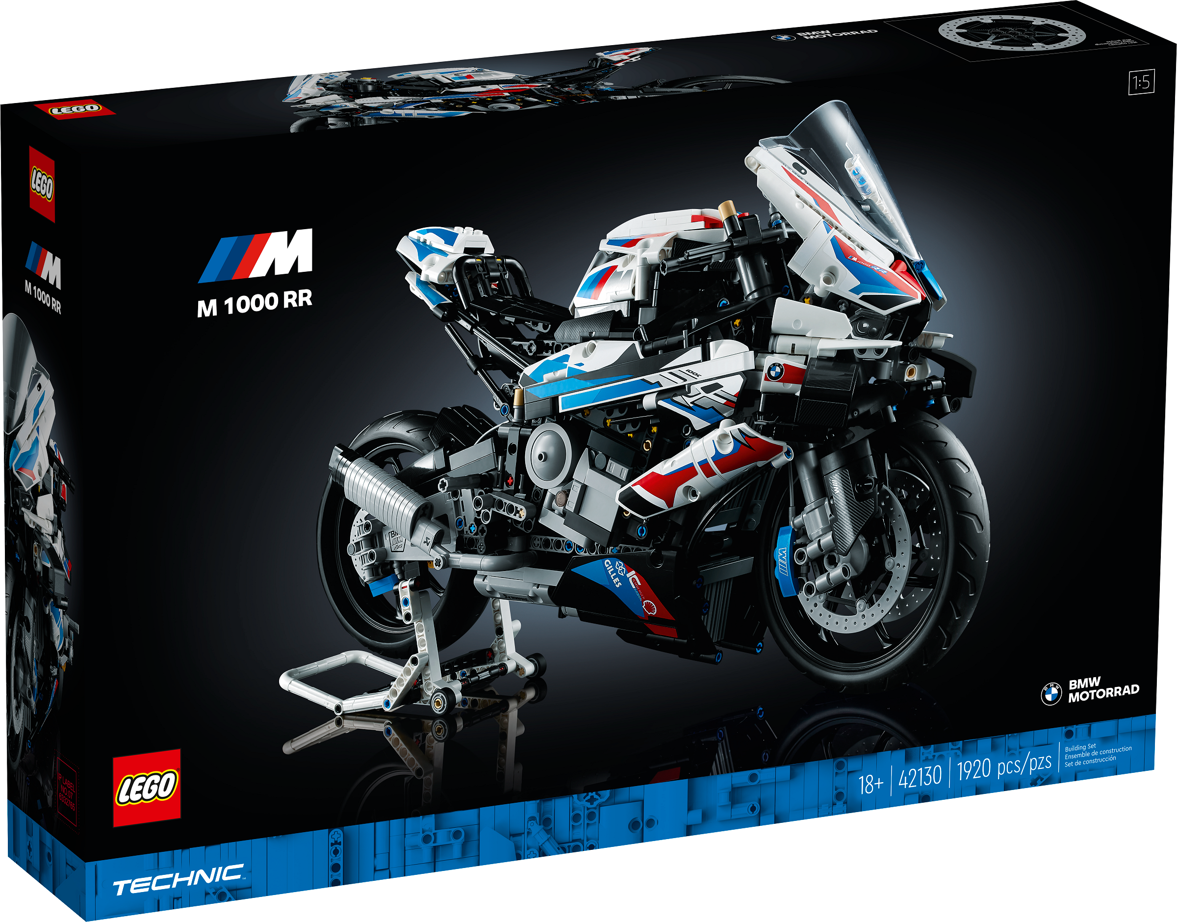 LEGO 42130 Technic BMW M 1000 RR Modèle de moto, kit de modèle pour adultes  –